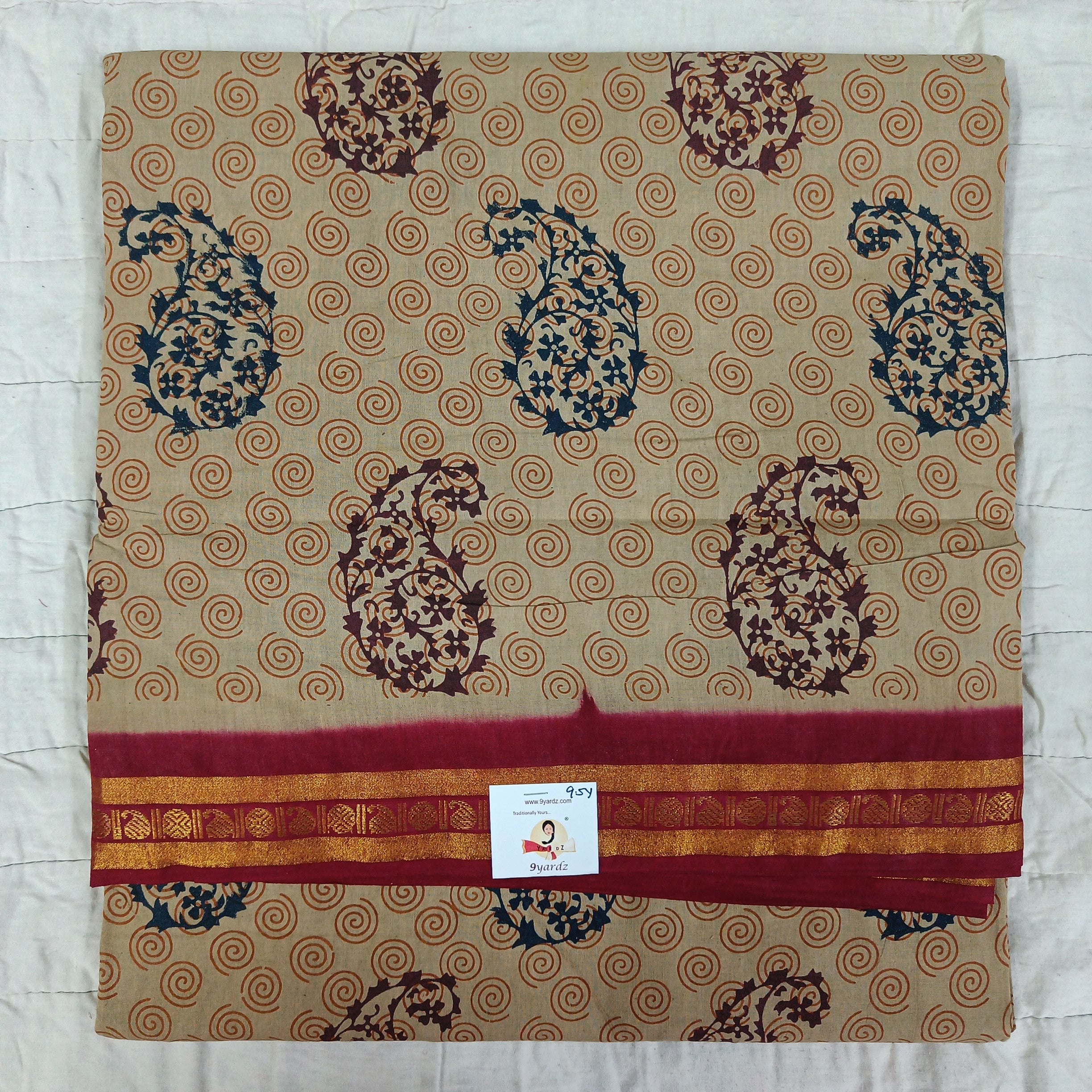 Sungudi cotton 9.5 yards madisar