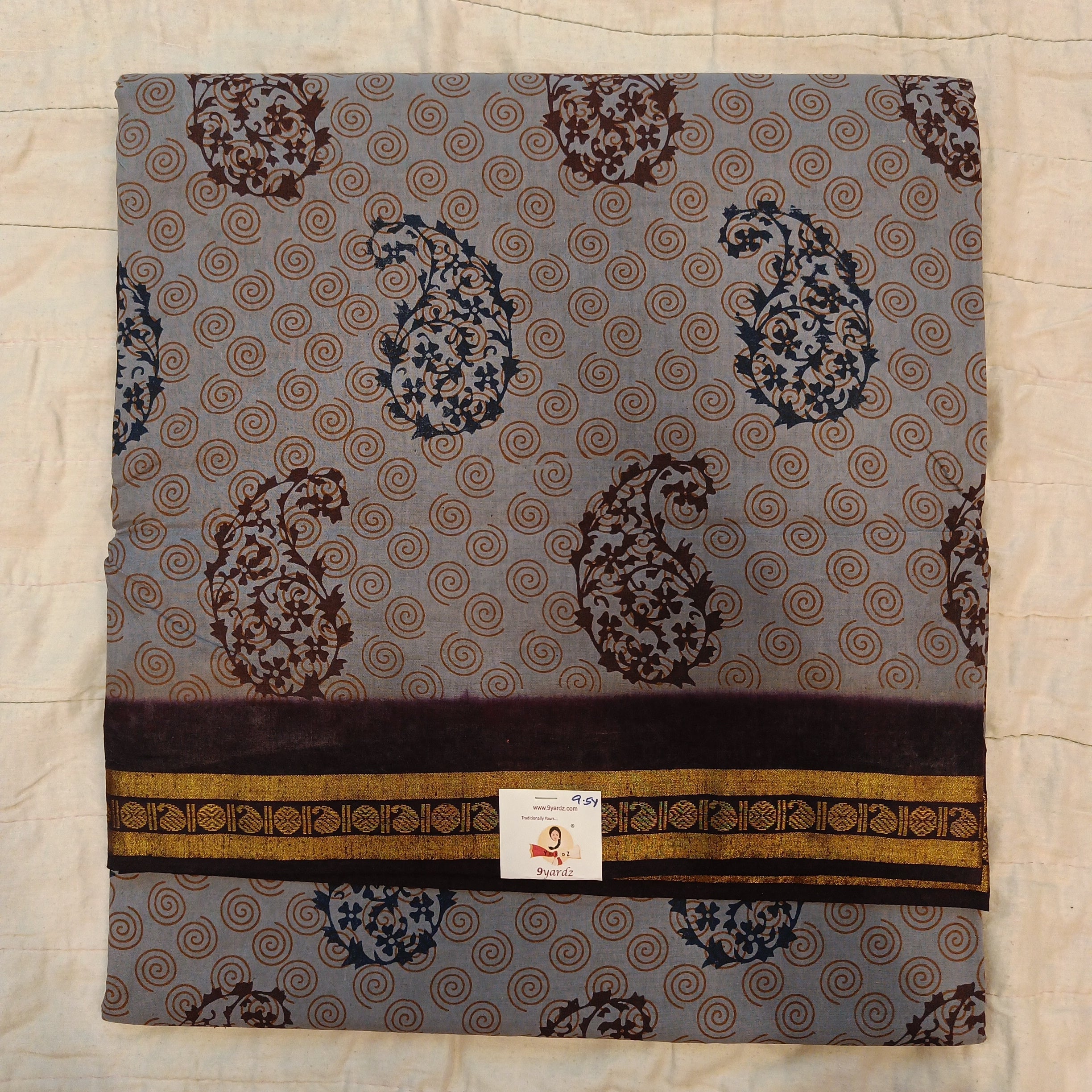 Sungudi cotton 9.5 yards madisar
