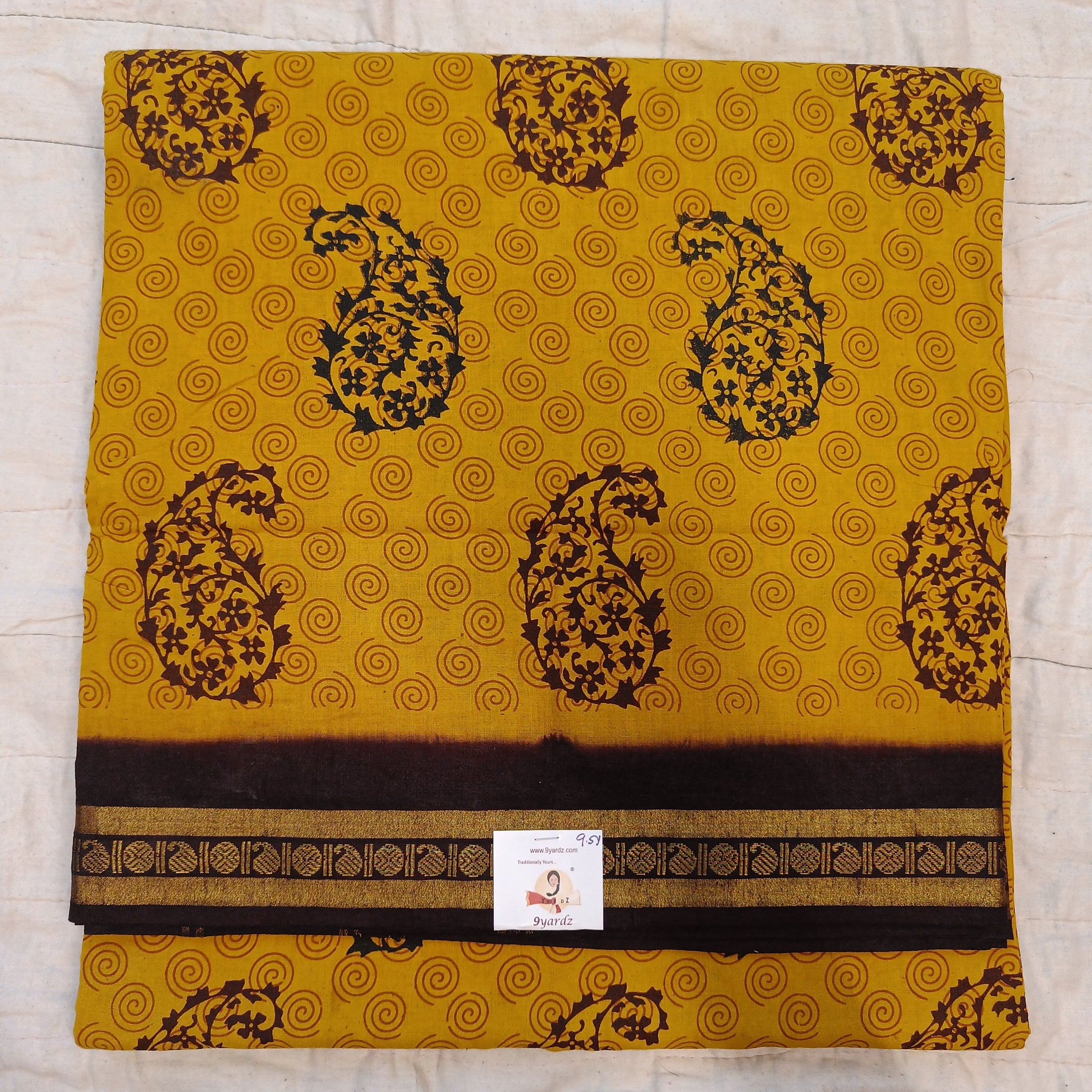 Sungudi cotton 9.5 yards madisar