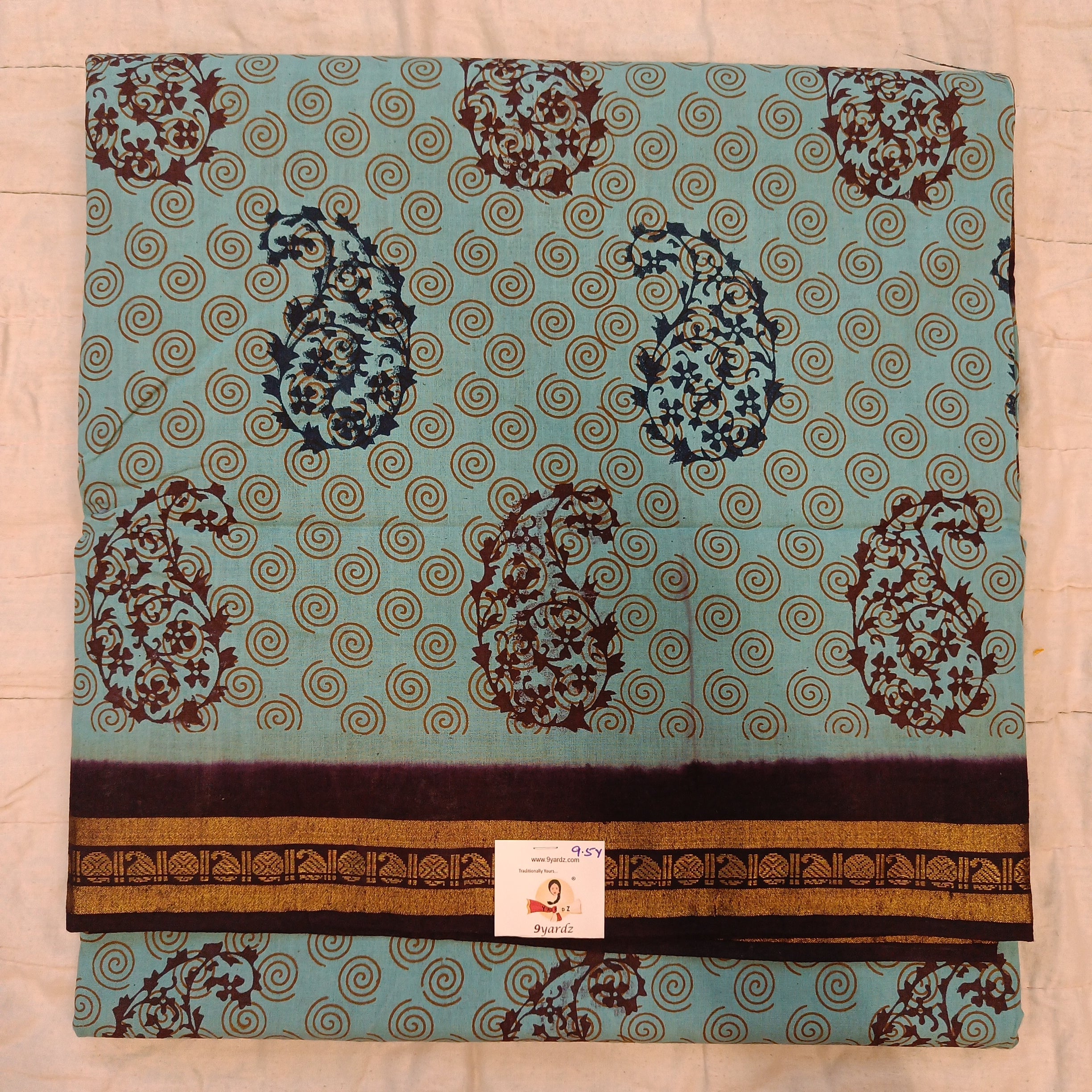Sungudi cotton 9.5 yards madisar