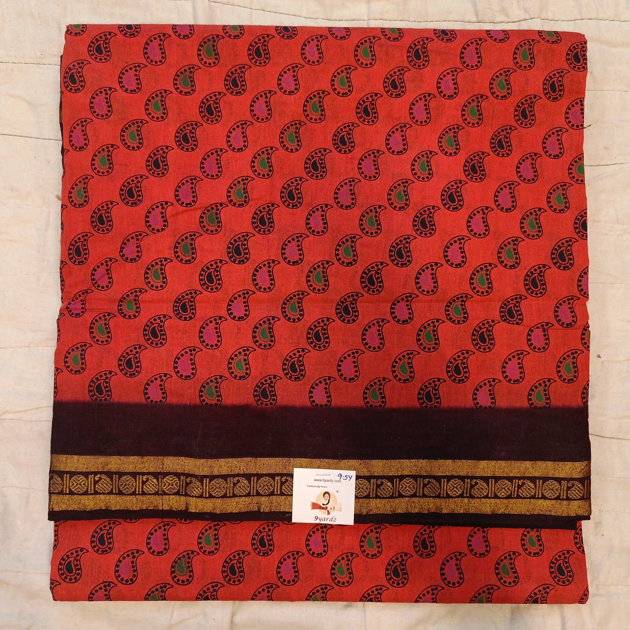 Sungudi cotton 9.5 yards madisar