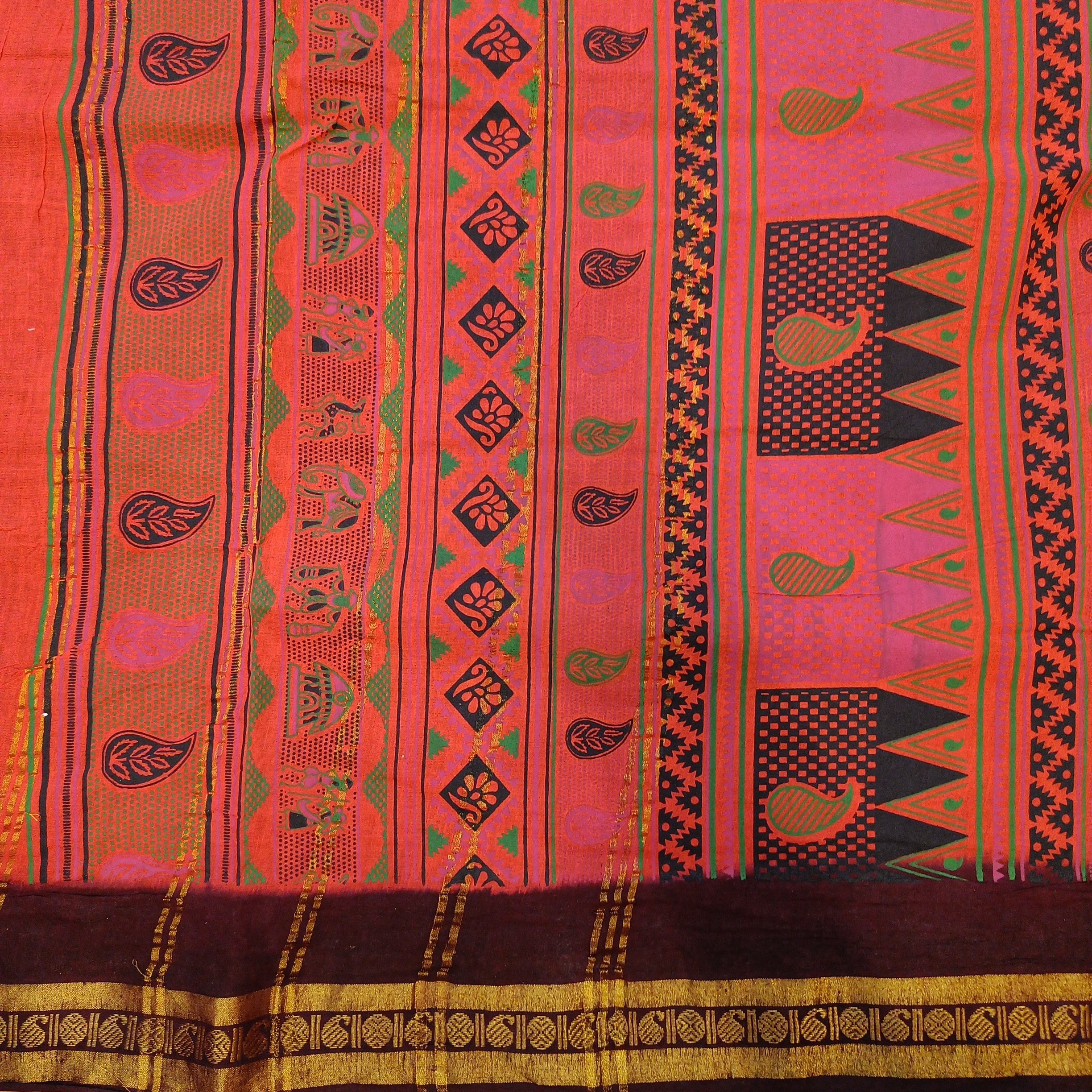 Sungudi cotton 9.5 yards madisar