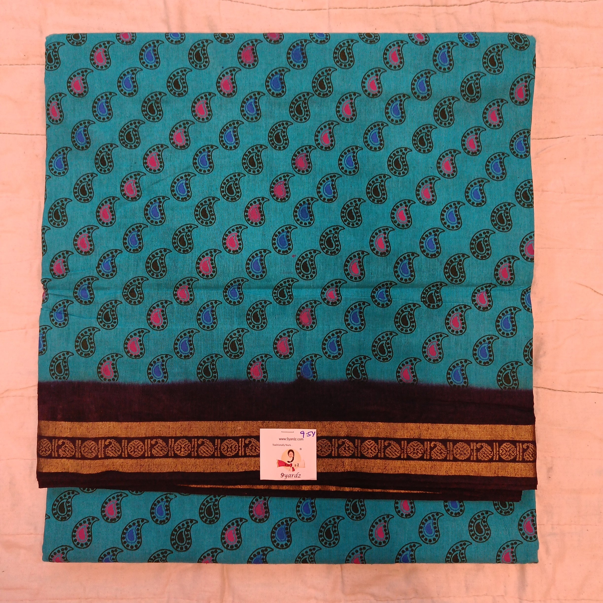 Sungudi cotton 9.5 yards madisar
