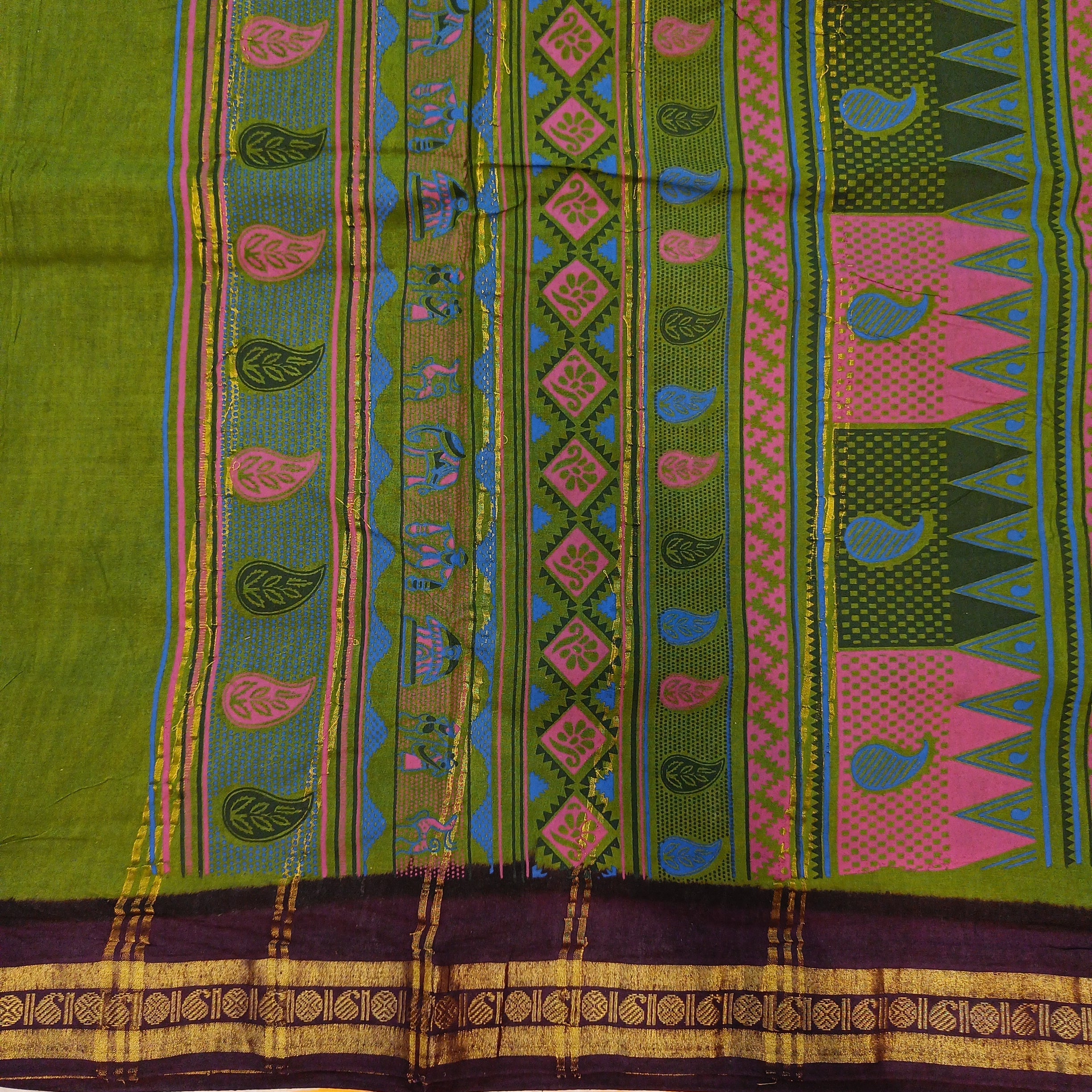 Sungudi cotton 9.5 yards madisar