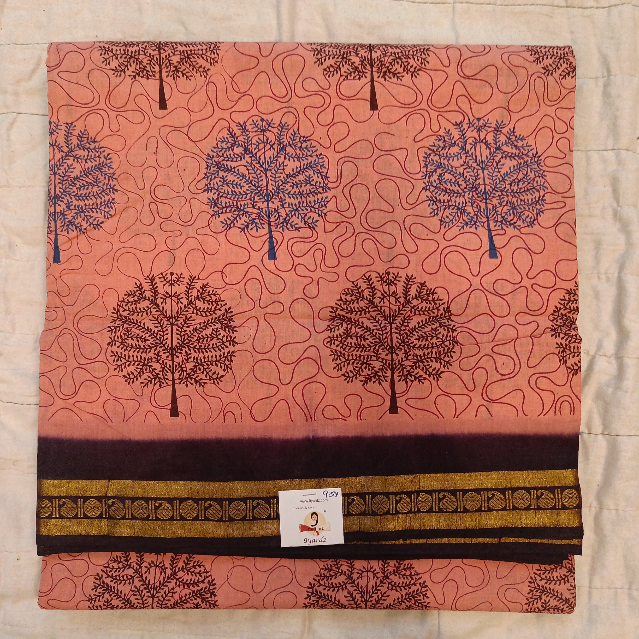 Sungudi cotton 9.5 yards madisar