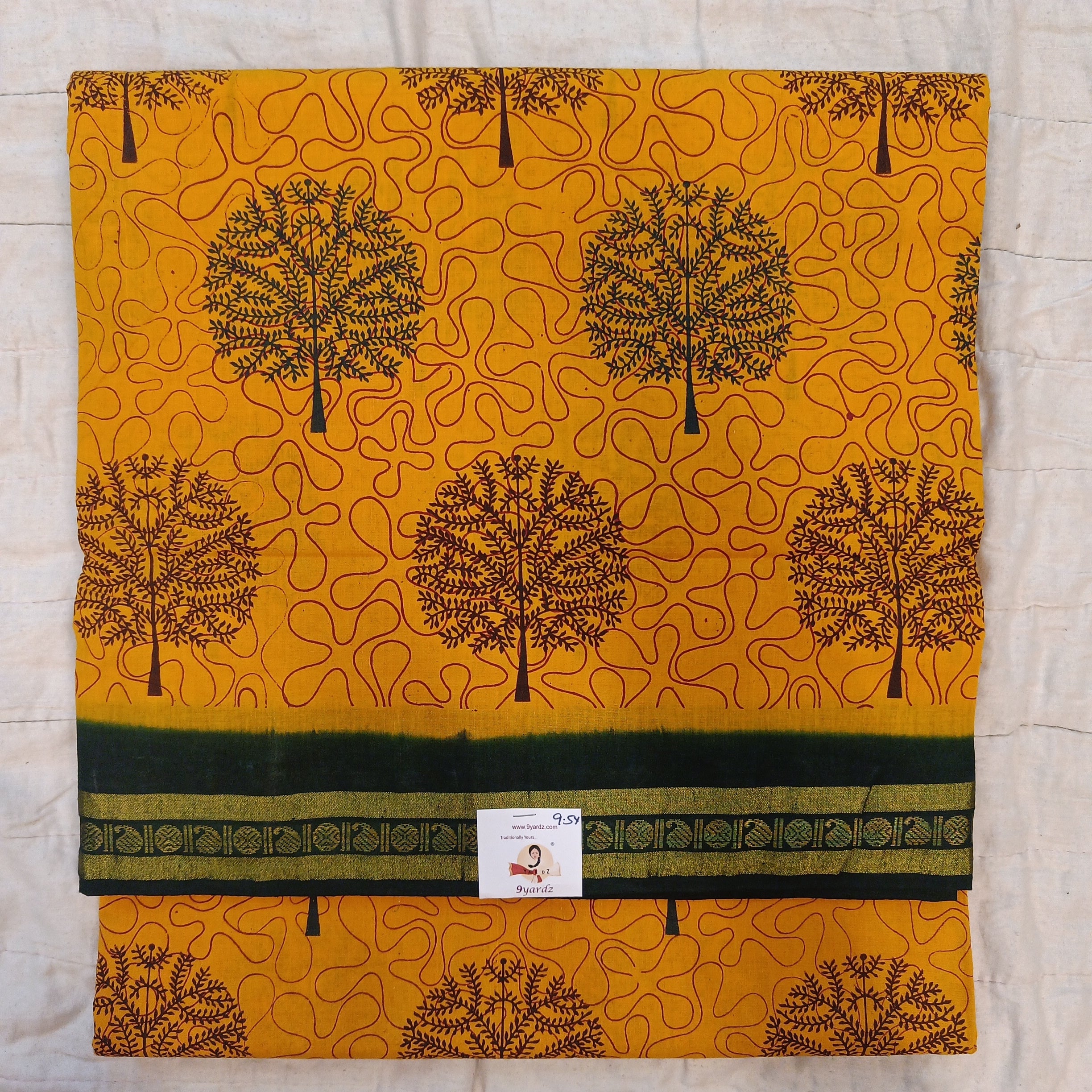Sungudi cotton 9.5 yards madisar