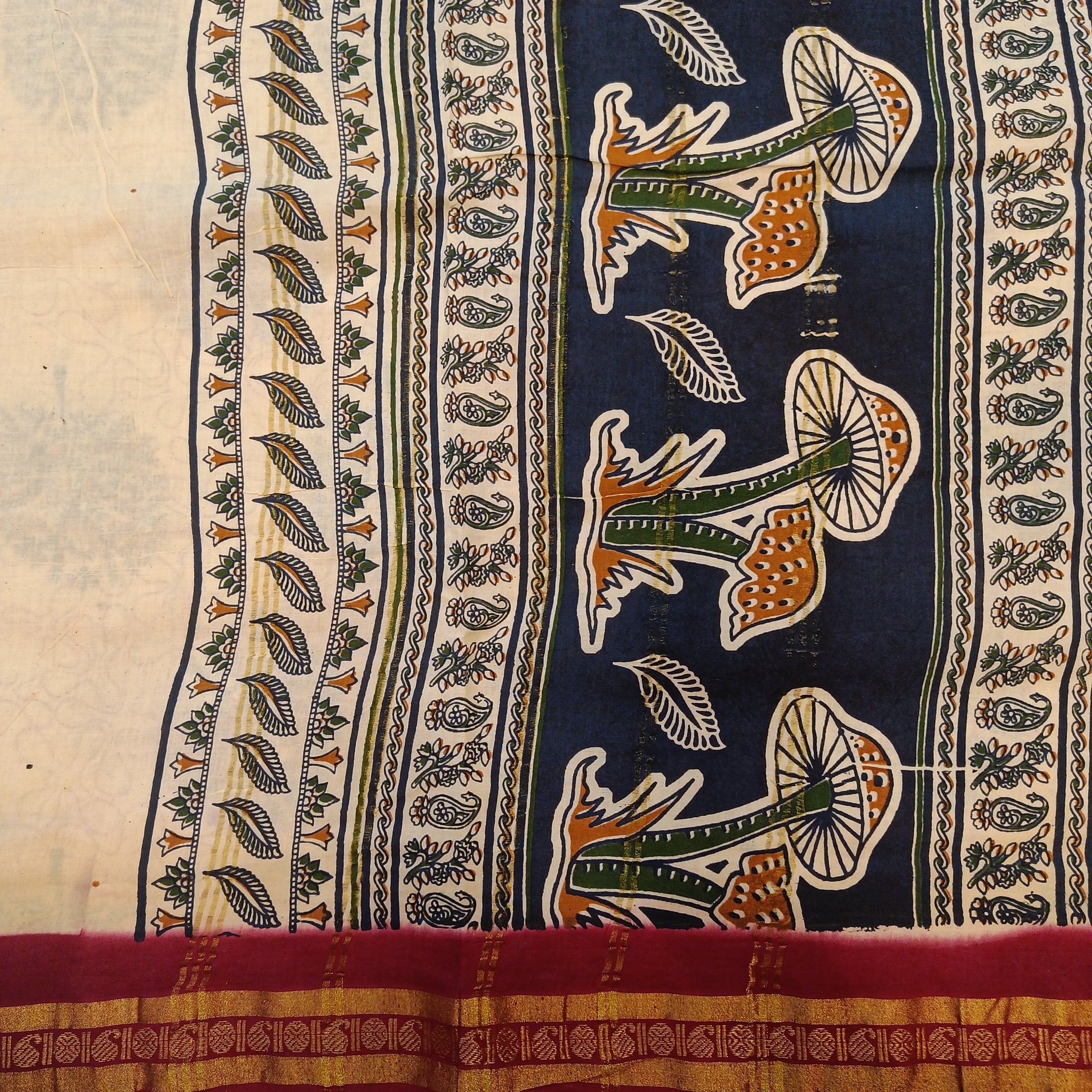 Sungudi cotton 9.5 yards madisar