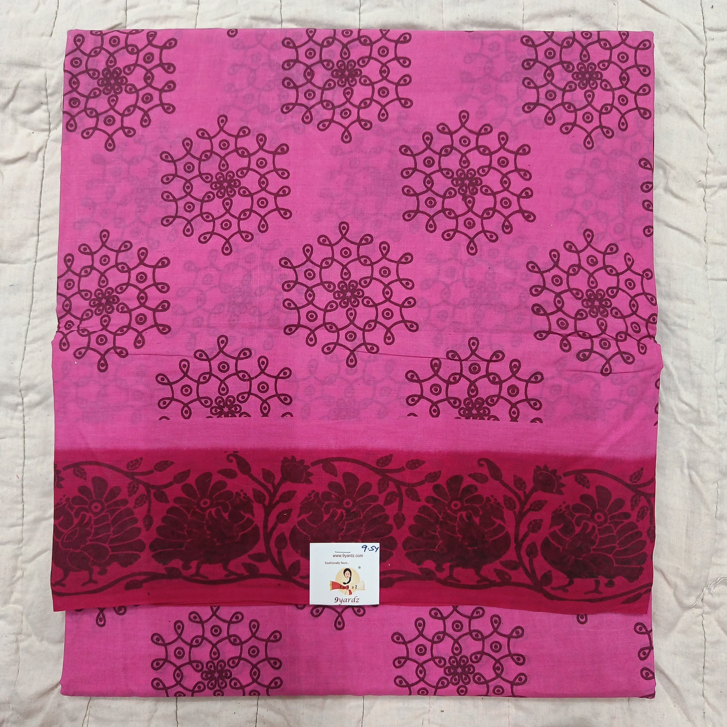 Sungudi cotton 9.5 yards madisar