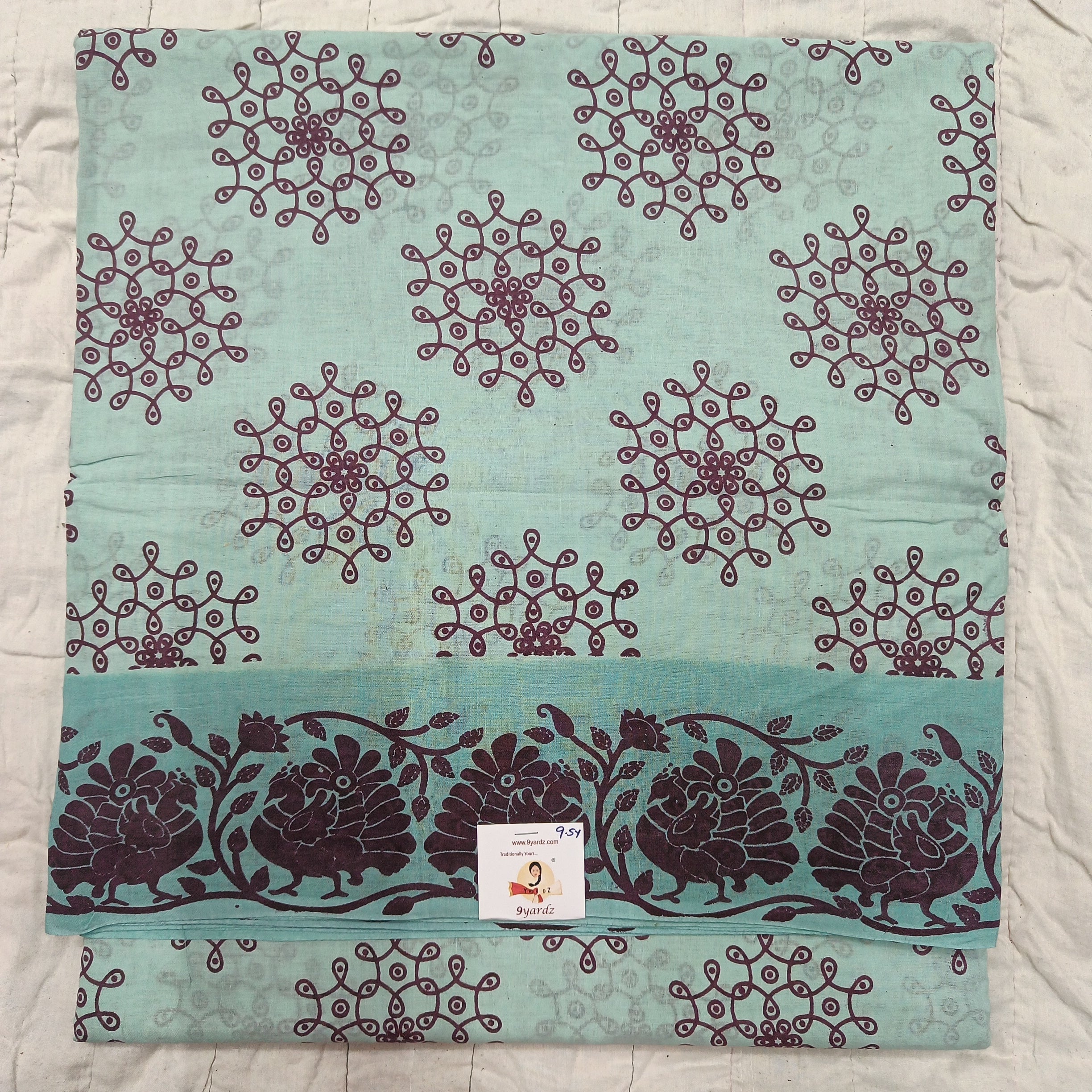 Sungudi cotton 9.5 yards madisar
