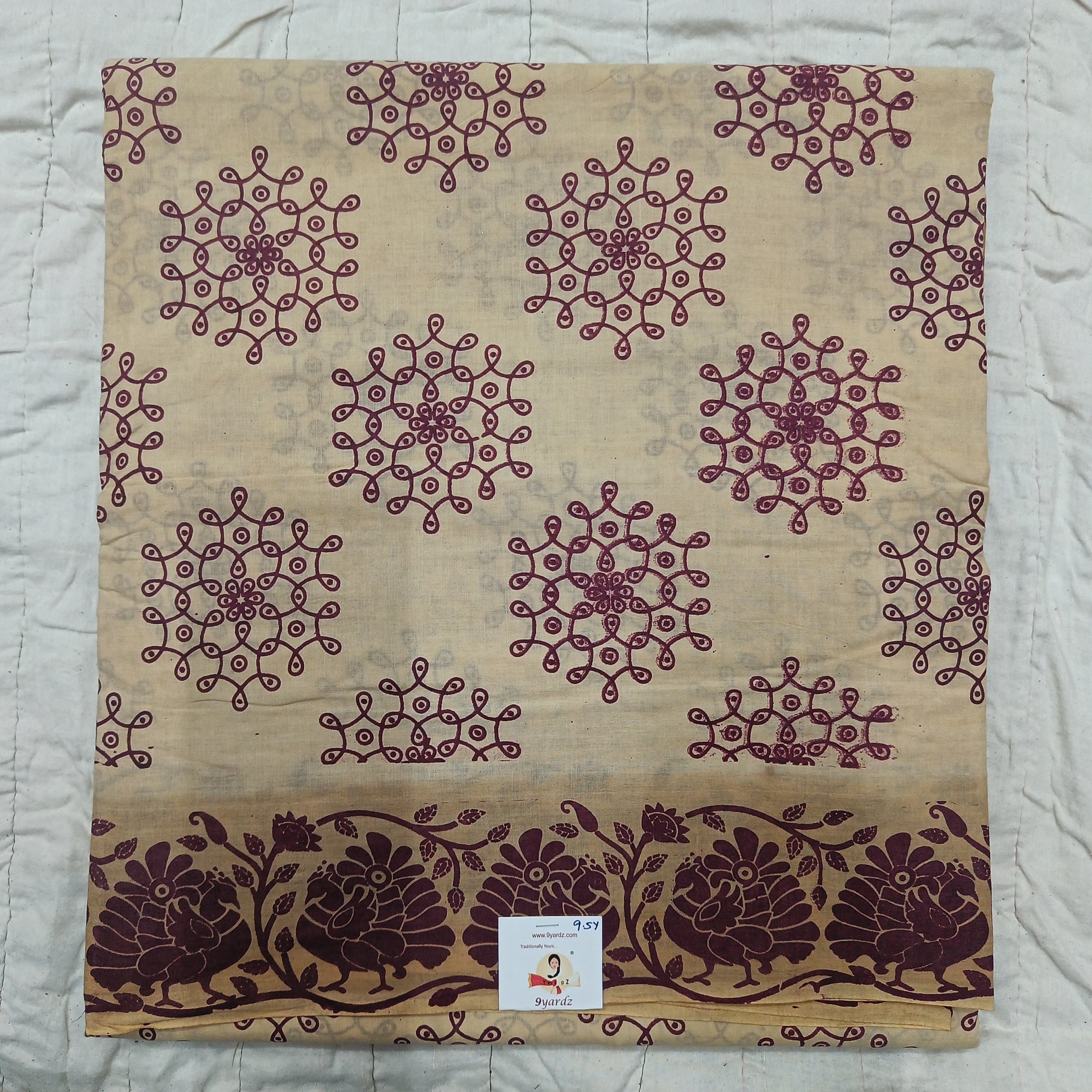 Sungudi cotton 9.5 yards madisar