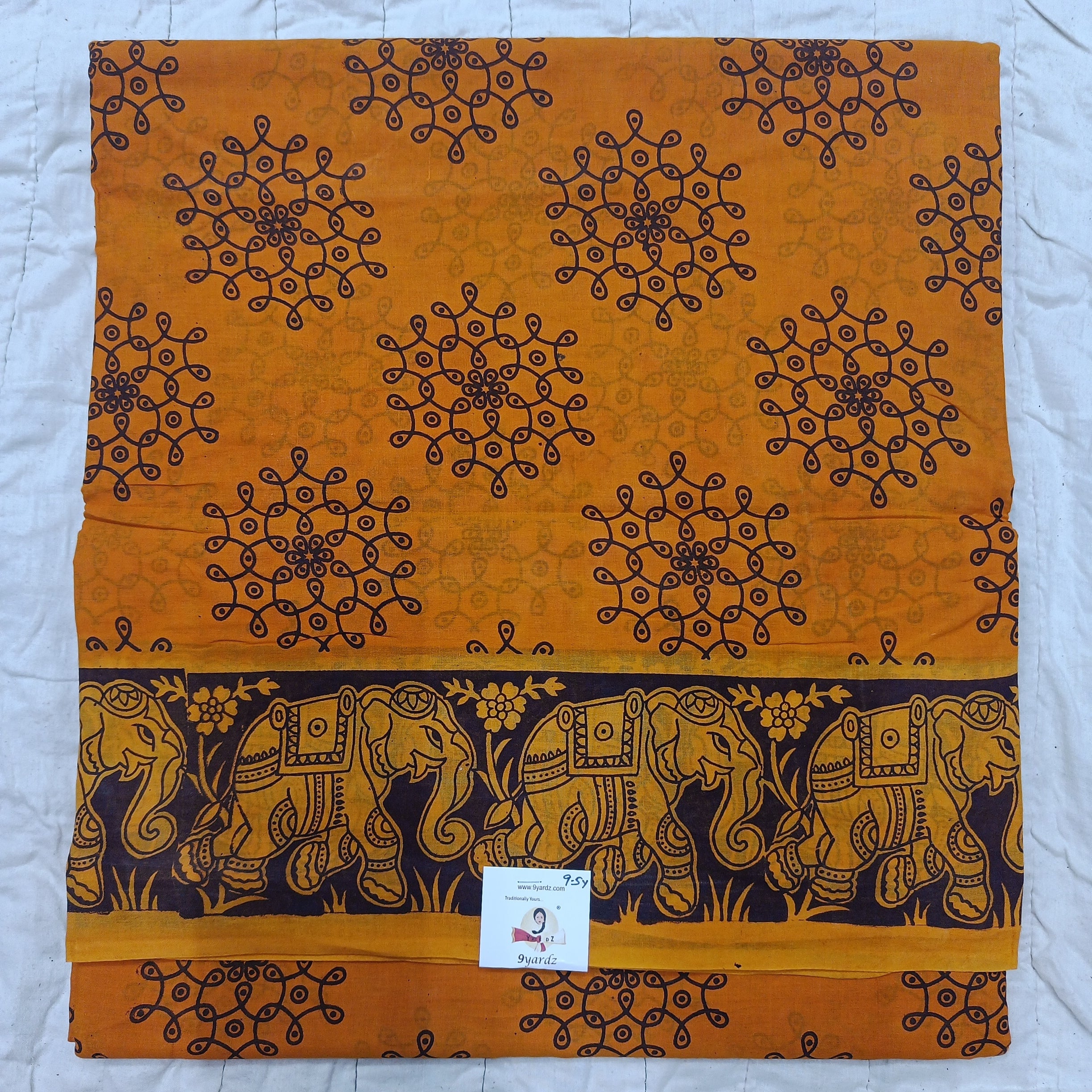 Sungudi cotton 9.5 yards madisar