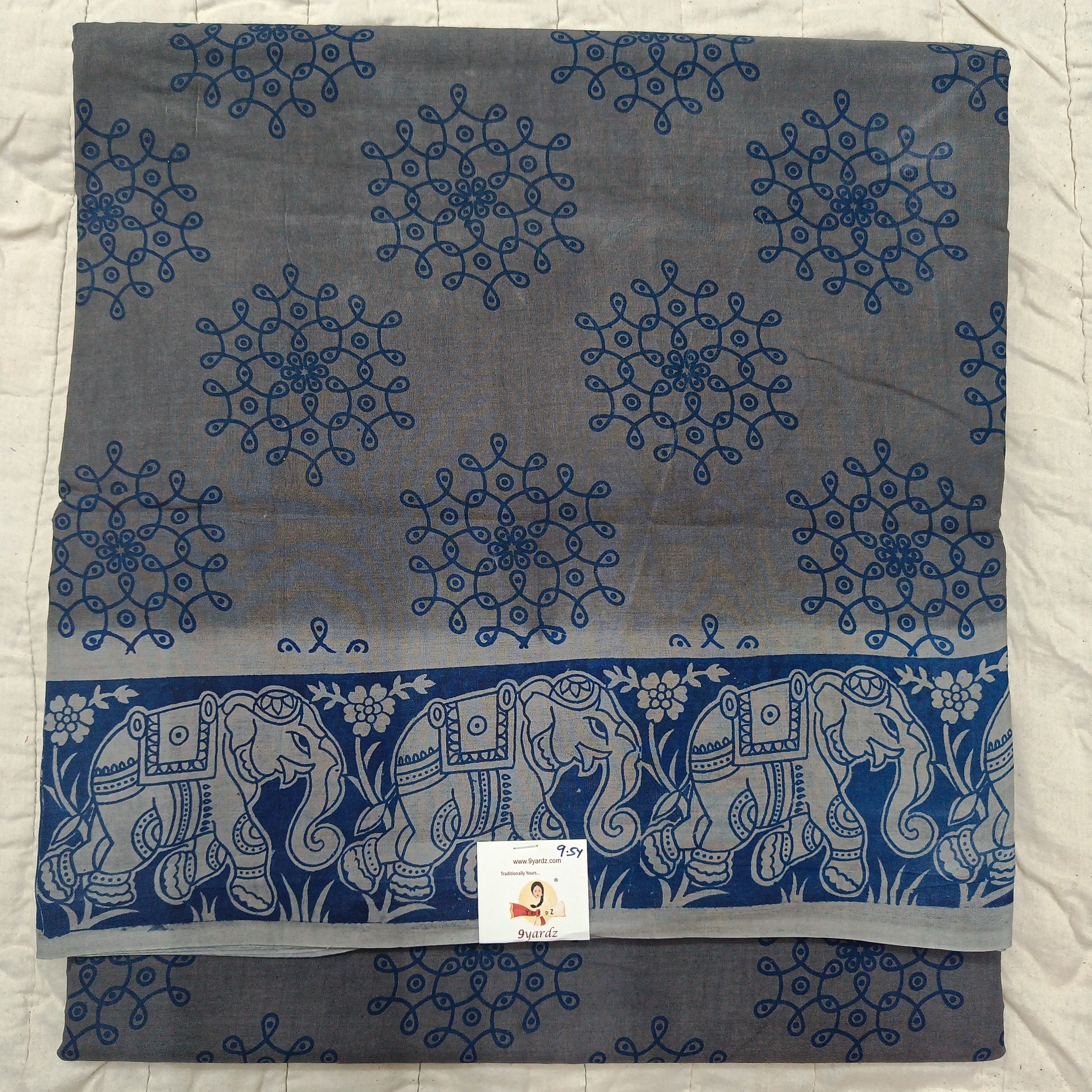 Sungudi cotton 9.5 yards madisar