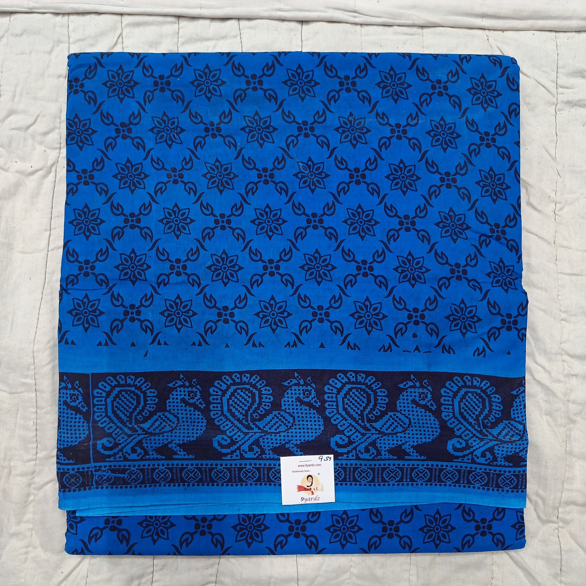Sungudi cotton 9.5 yards madisar
