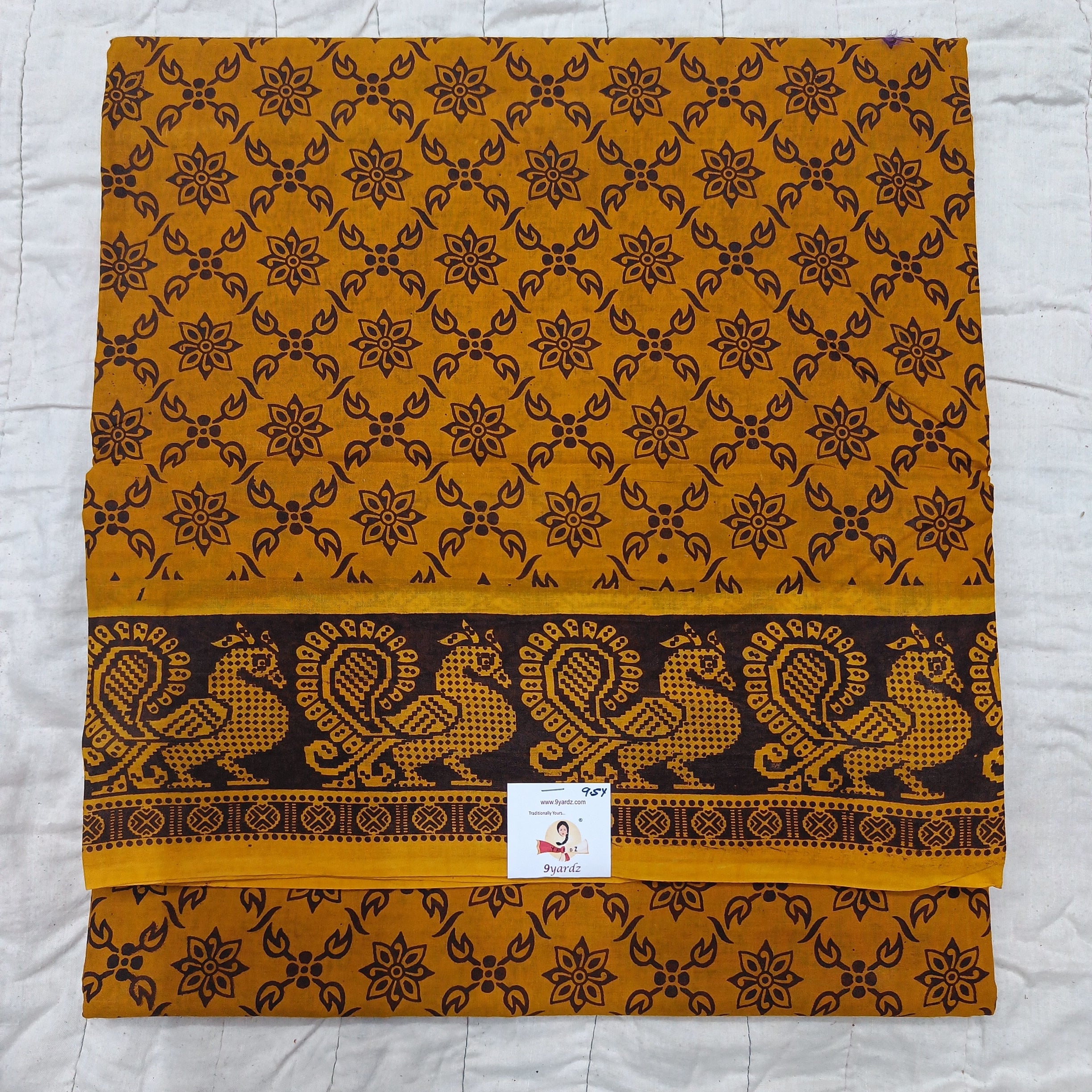Sungudi cotton 9.5 yards madisar