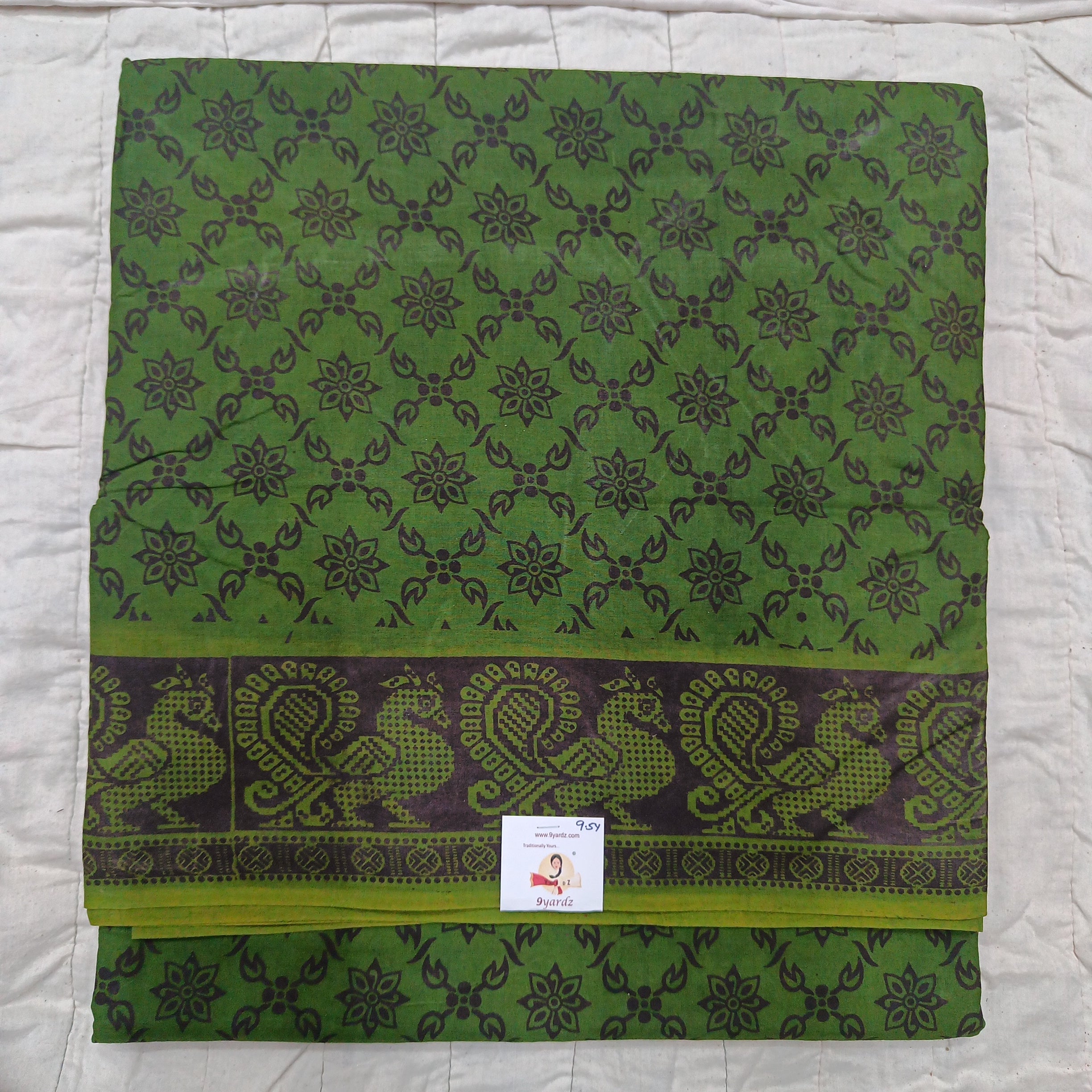 Sungudi cotton 9.5 yards madisar
