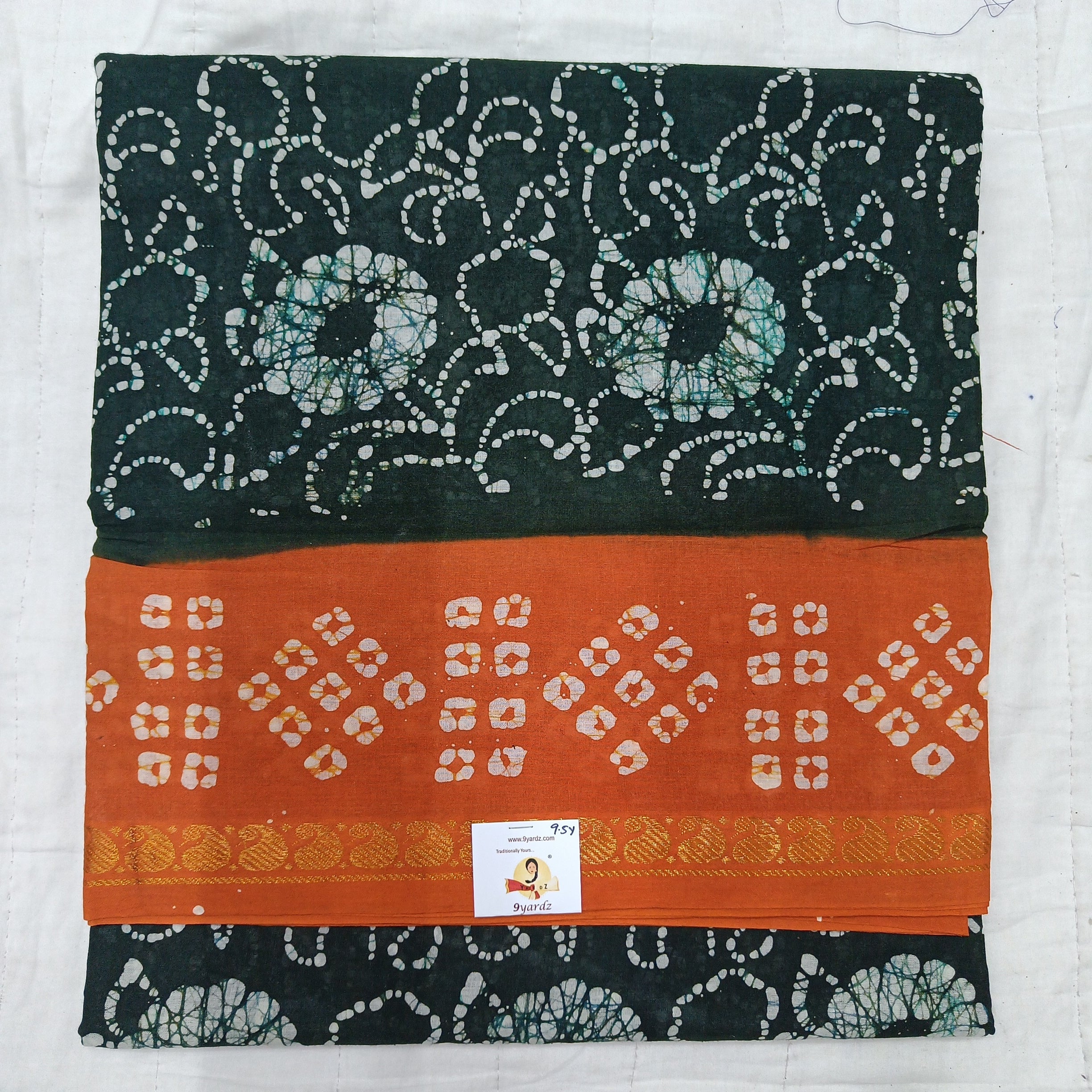 Sungudi cotton 9.5 yards madisar