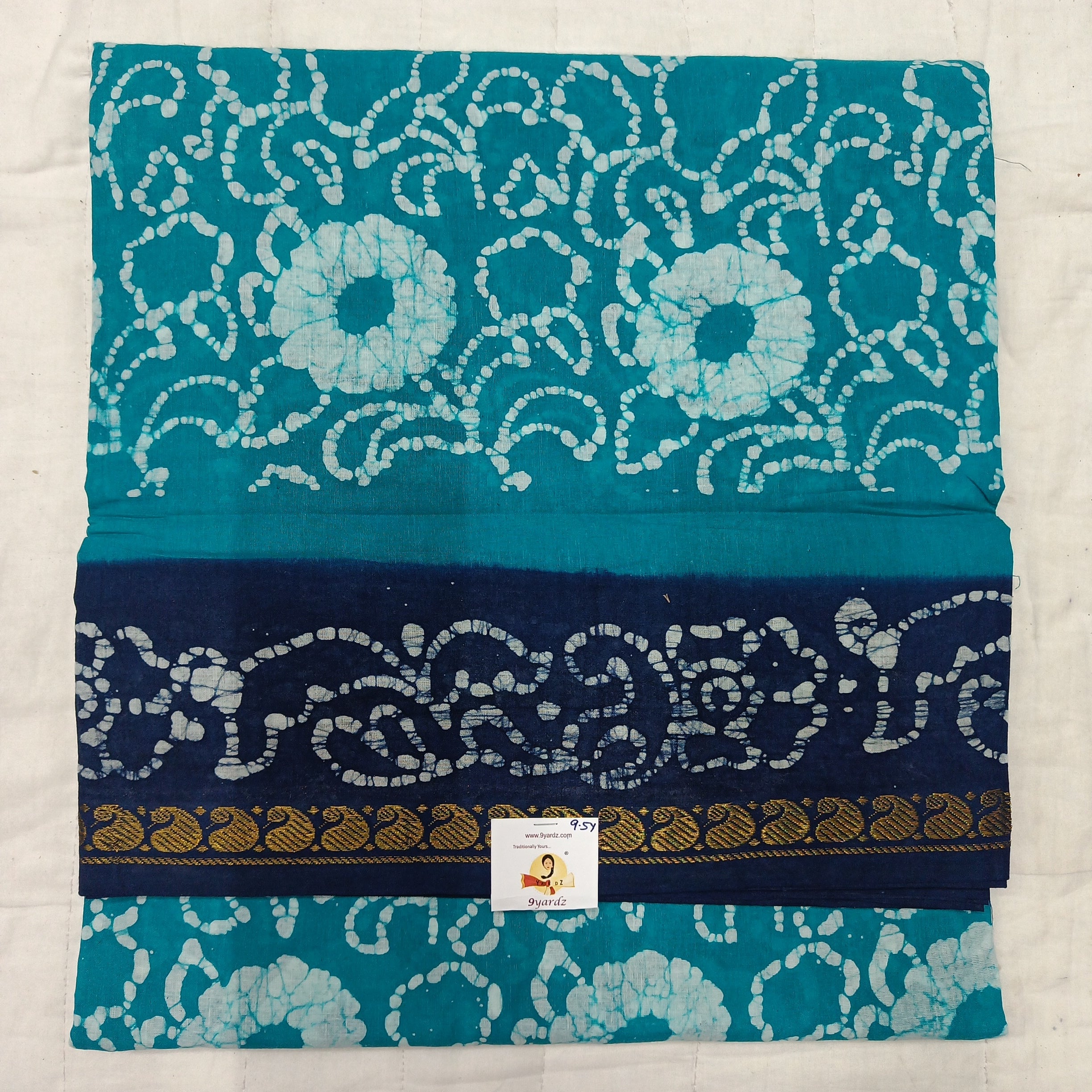 Sungudi cotton 9.5 yards madisar