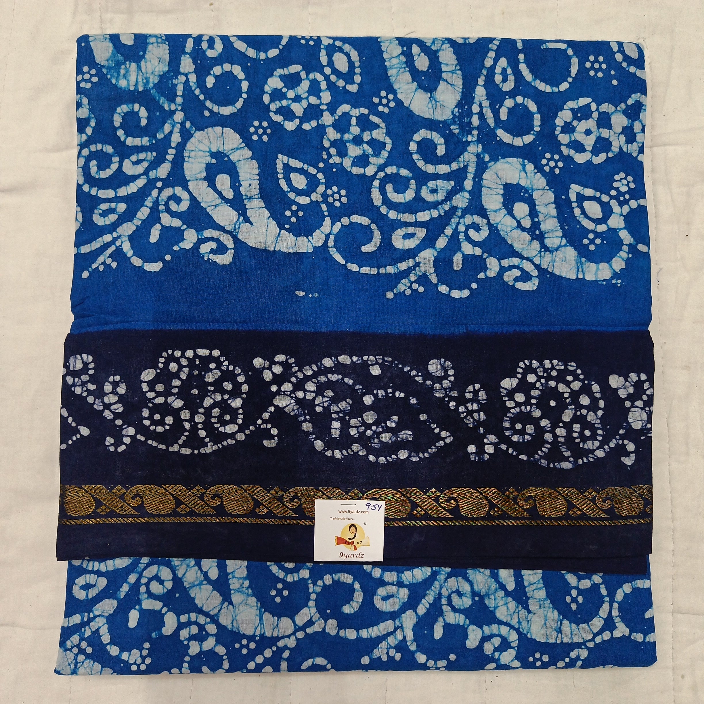Sungudi cotton 9.5 yards madisar