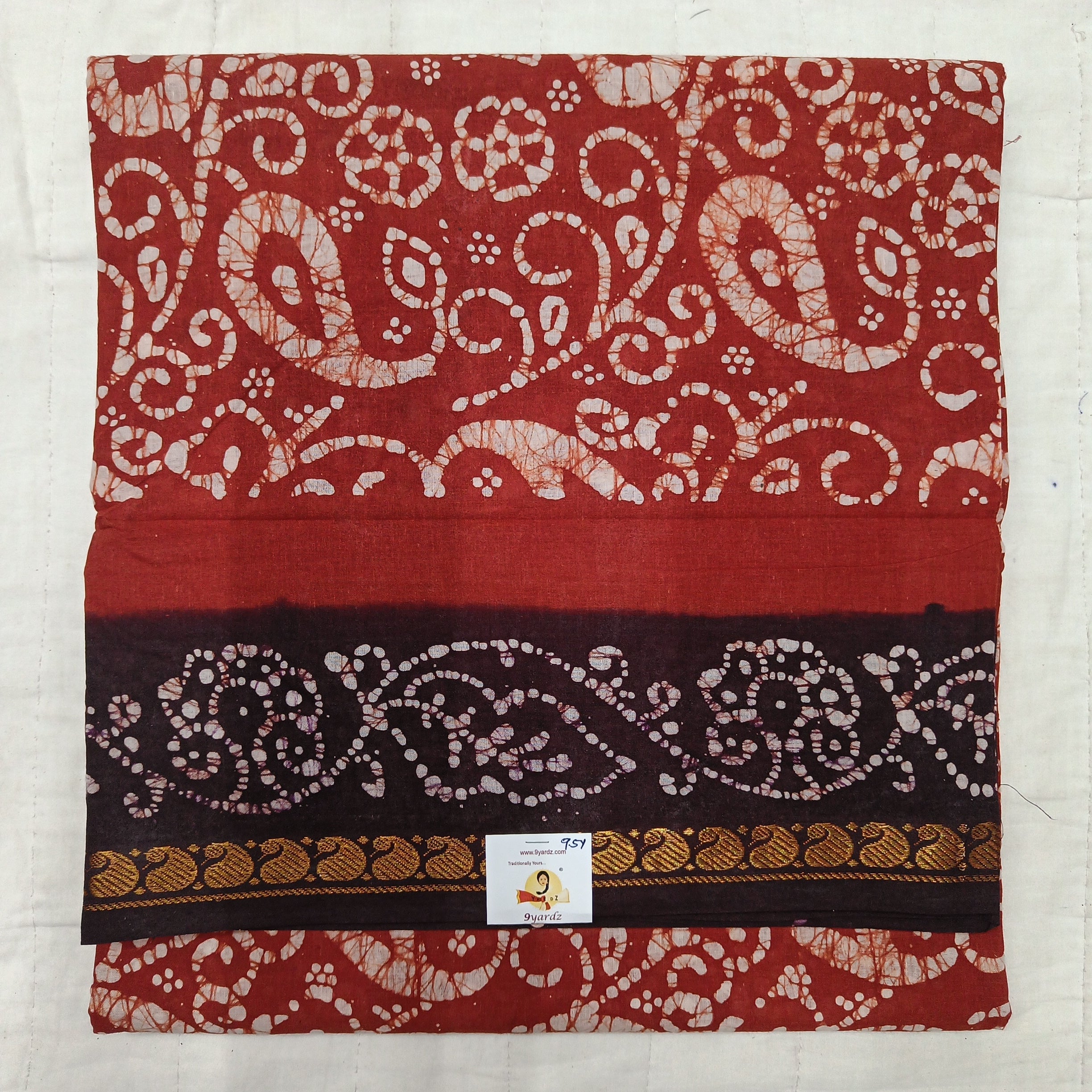 Sungudi cotton 9.5 yards madisar