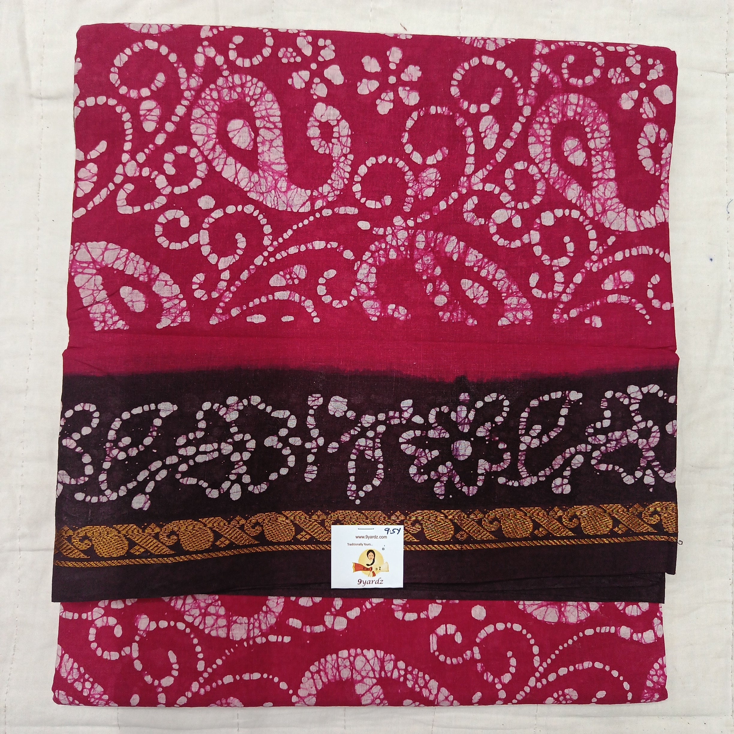 Sungudi cotton 9.5 yards madisar