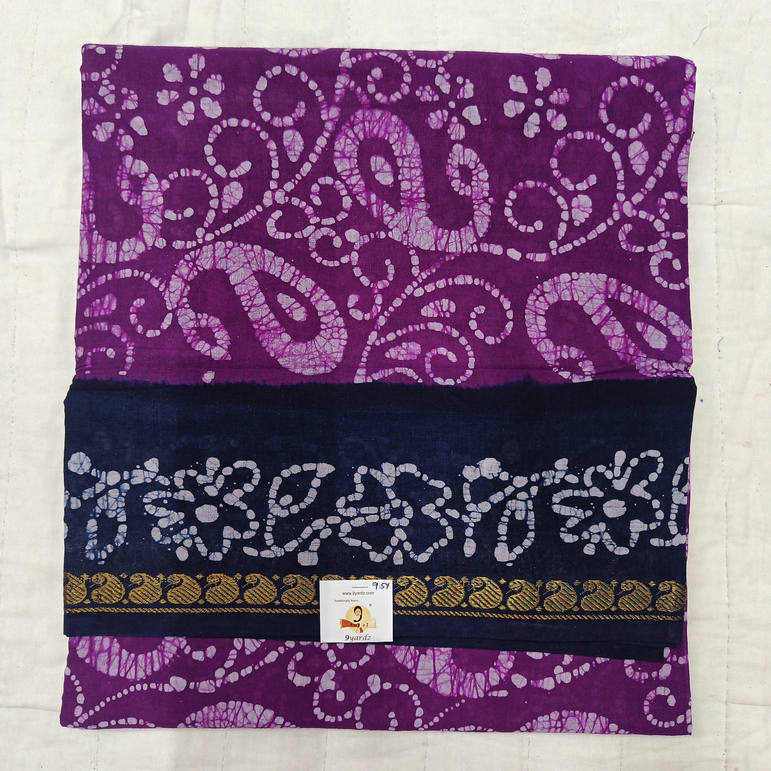 Sungudi cotton 9.5 yards madisar