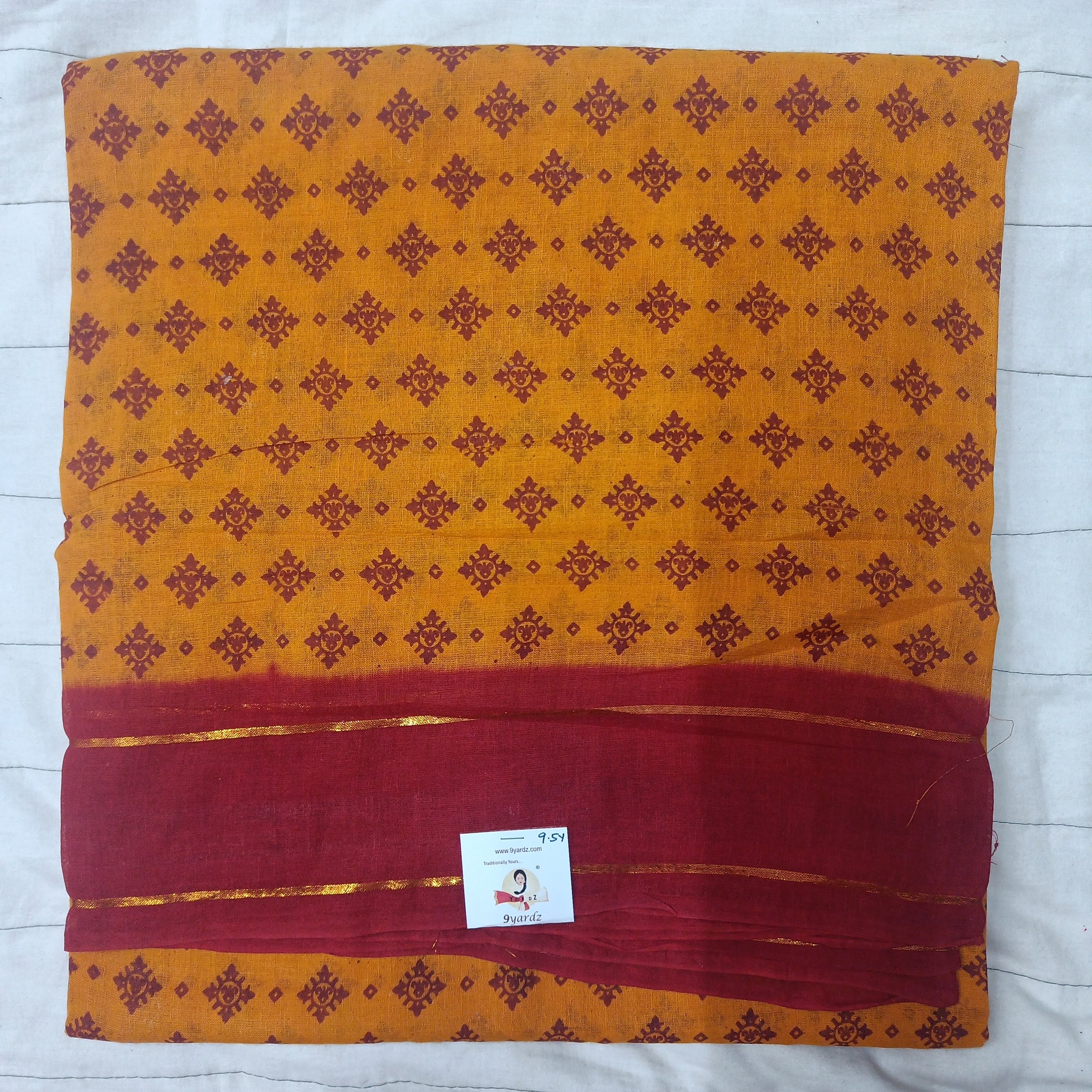 Sungudi cotton 9.5 yards madisar