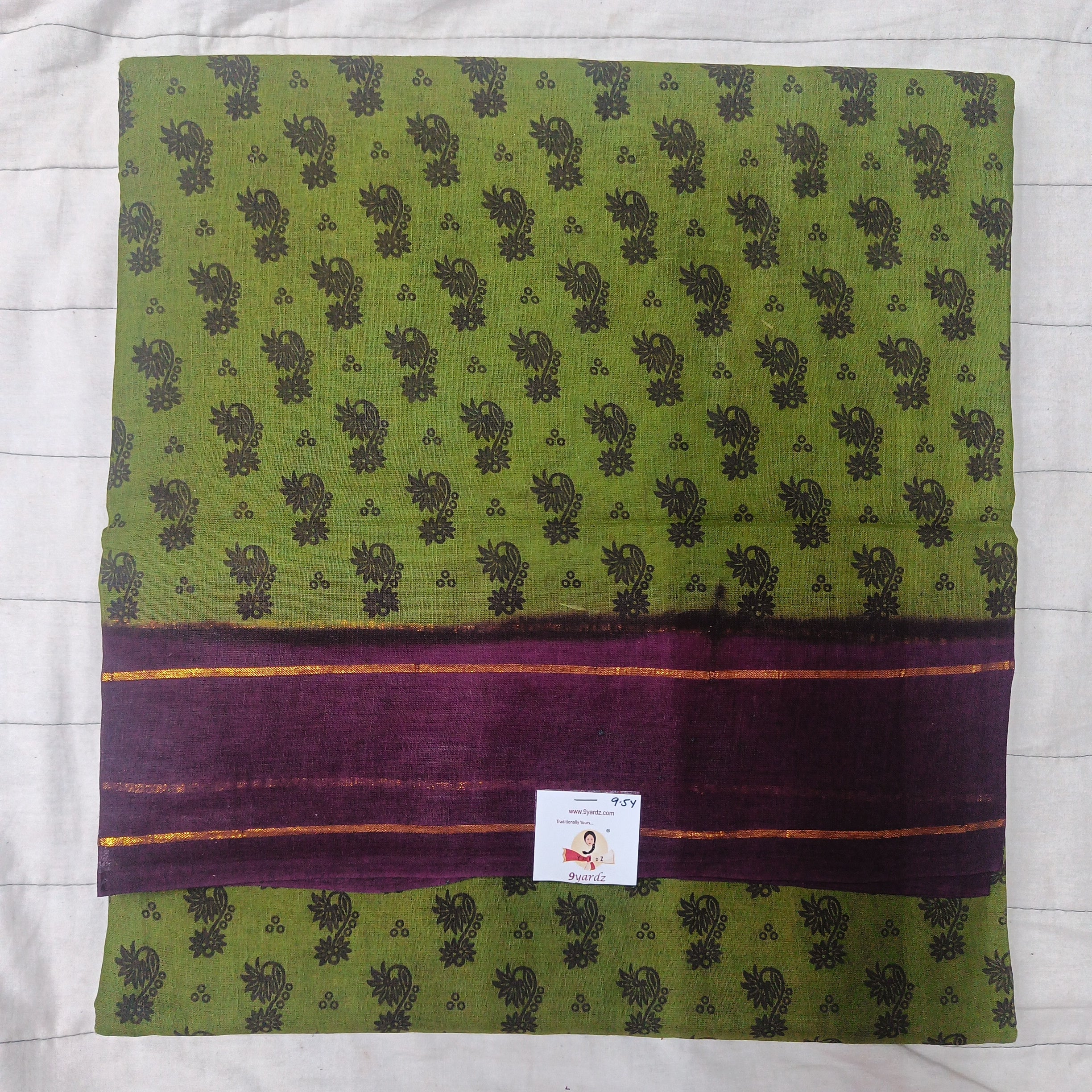 Sungudi cotton 9.5 yards madisar