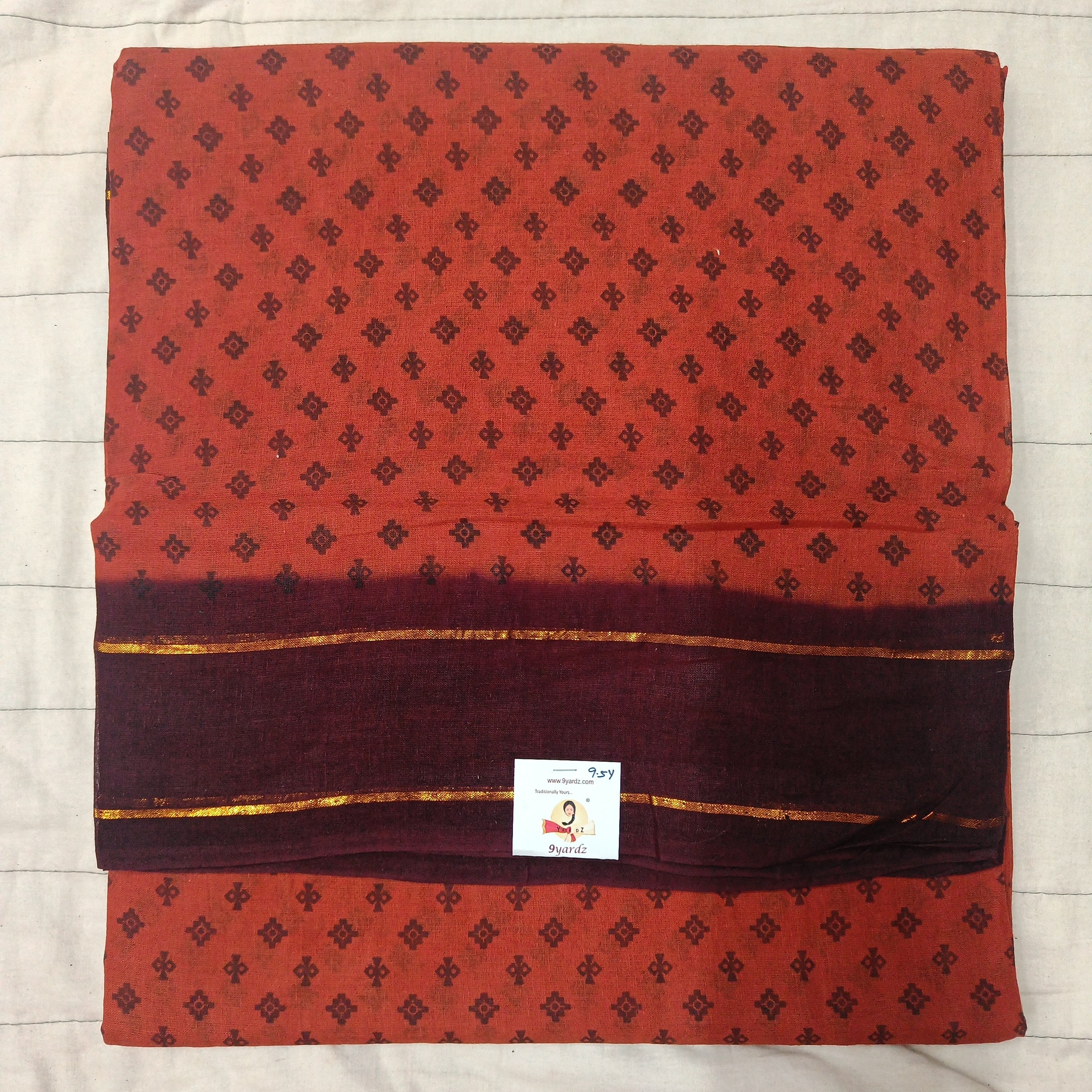 Sungudi cotton 9.5 yards madisar
