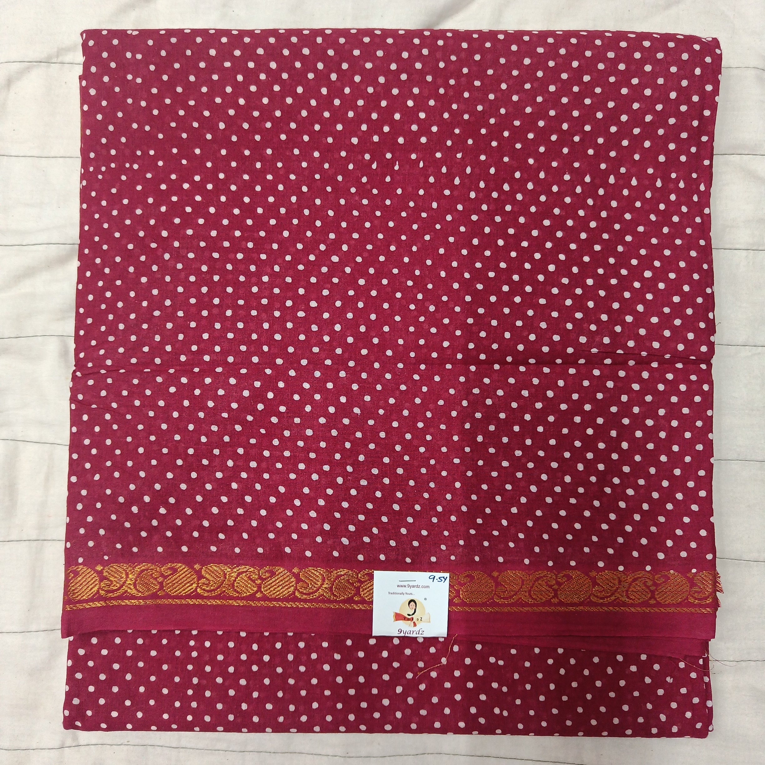 Sungudi cotton 9.5 yards madisar