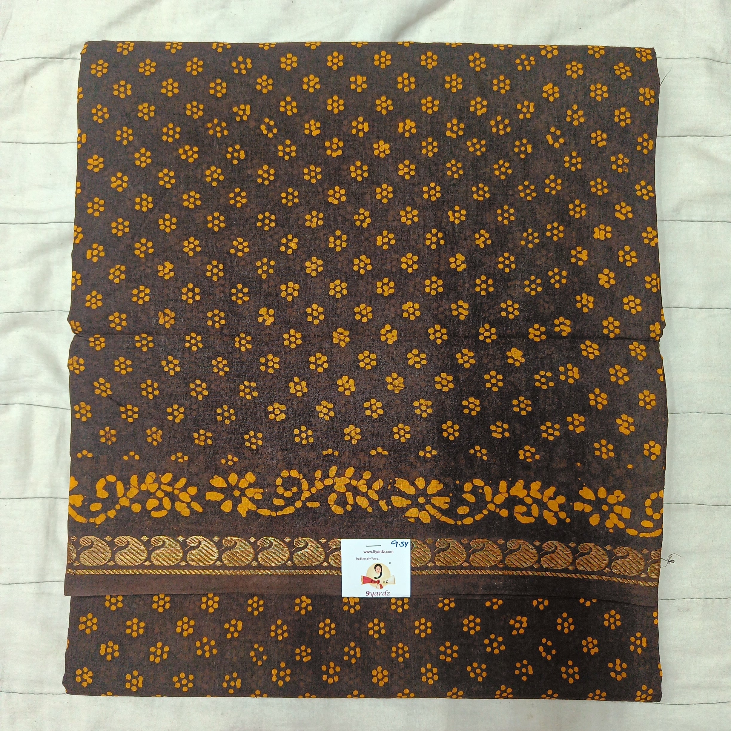 Sungudi cotton 9.5 yards madisar