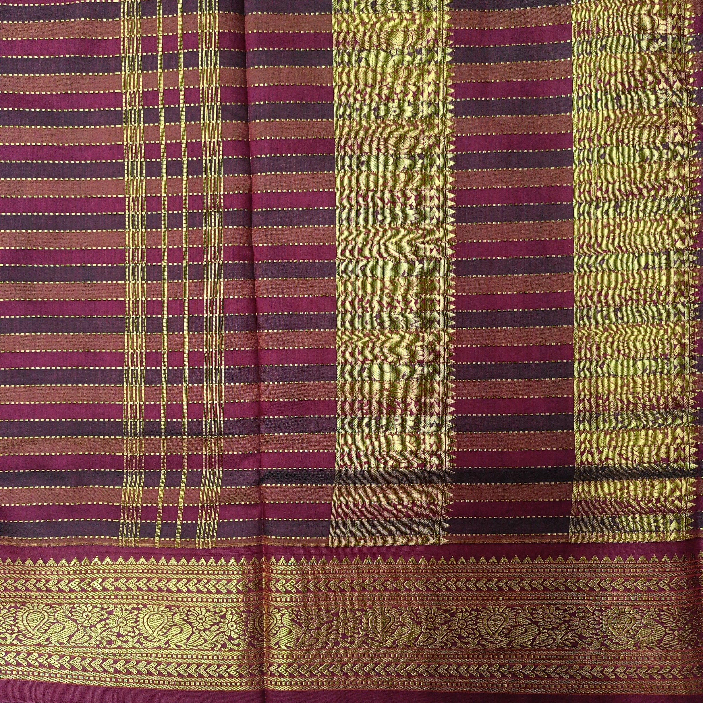 Akshaya cotton 10.25 yards madisar checked