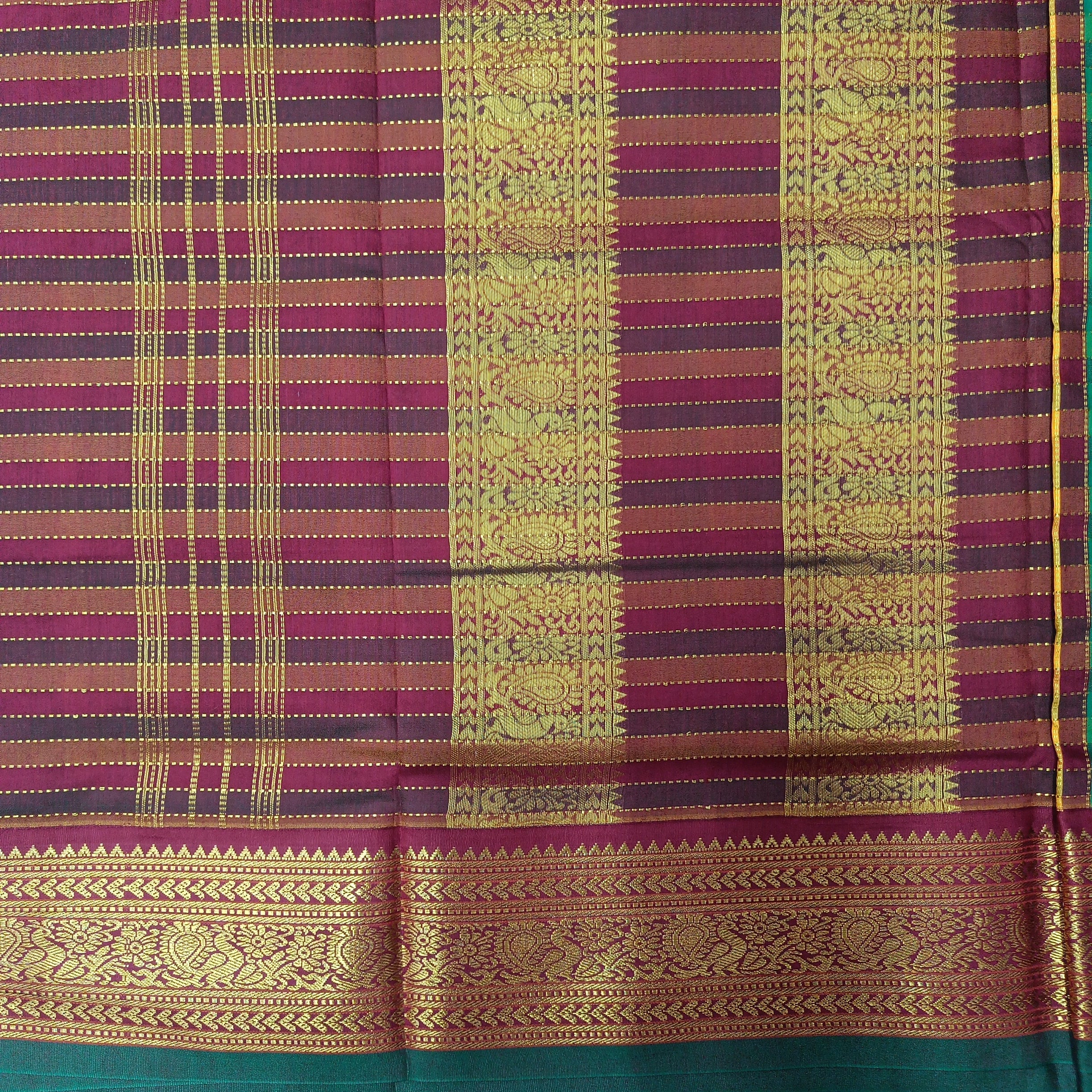 Akshaya cotton 10.25 yards madisar checked