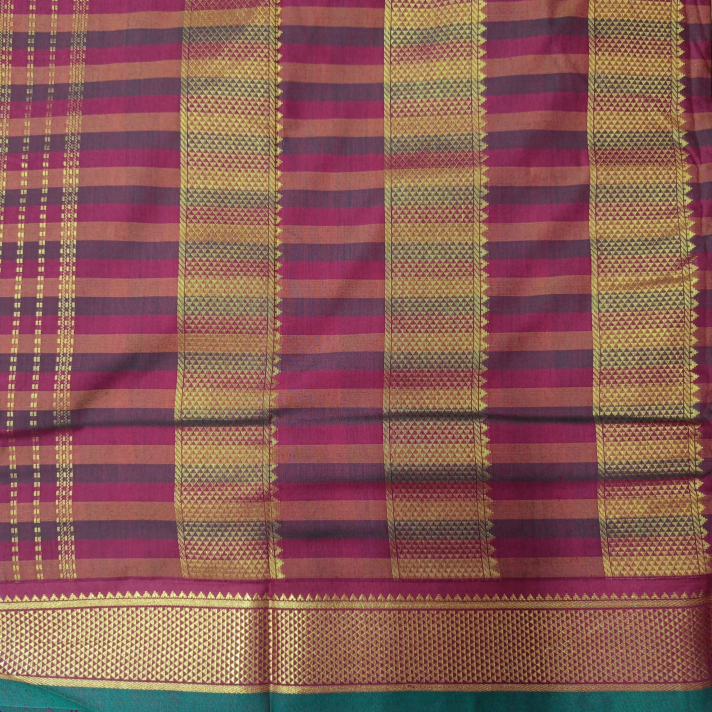 Akshaya cotton 10.25 yards madisar checked