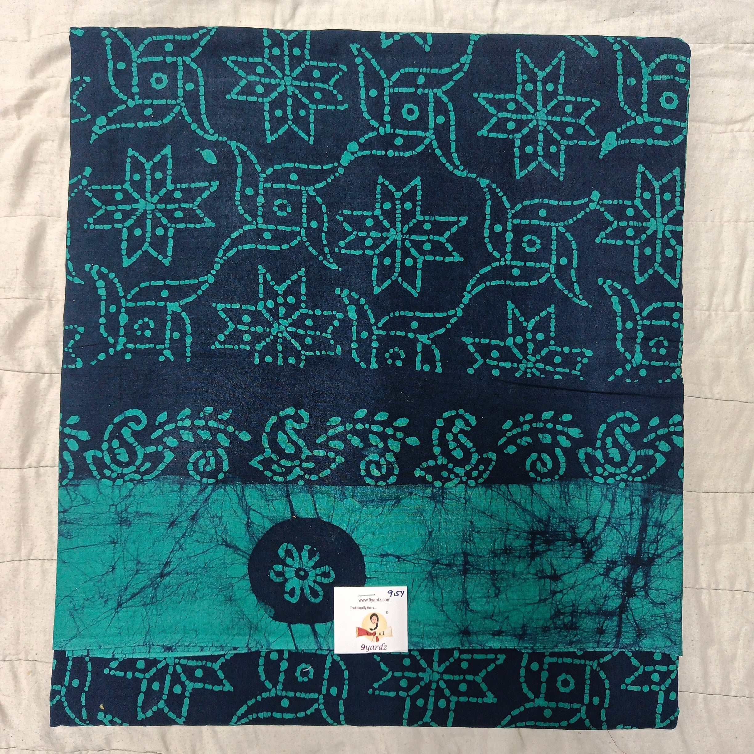 Sungudi cotton 9.5 yards madisar