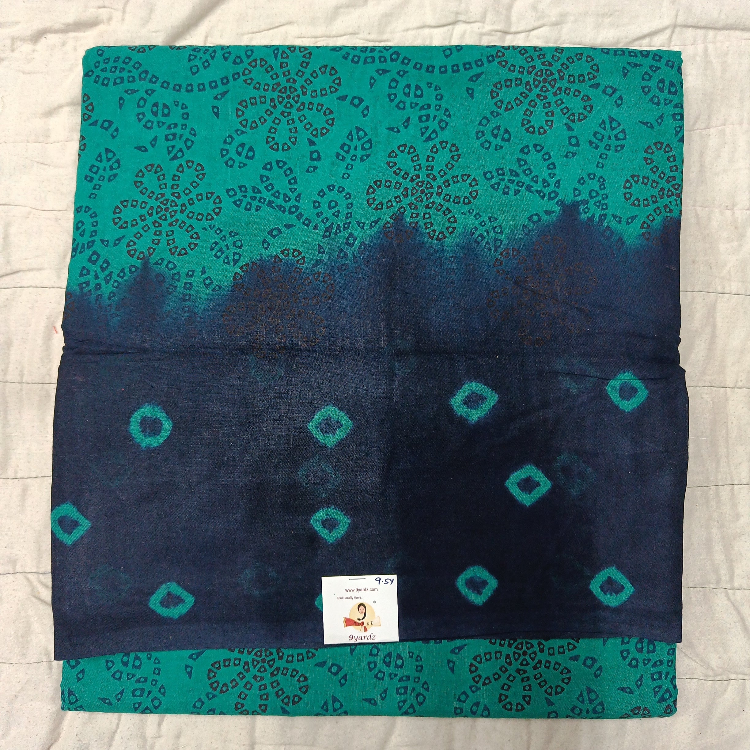 Sungudi cotton 9.5 yards madisar