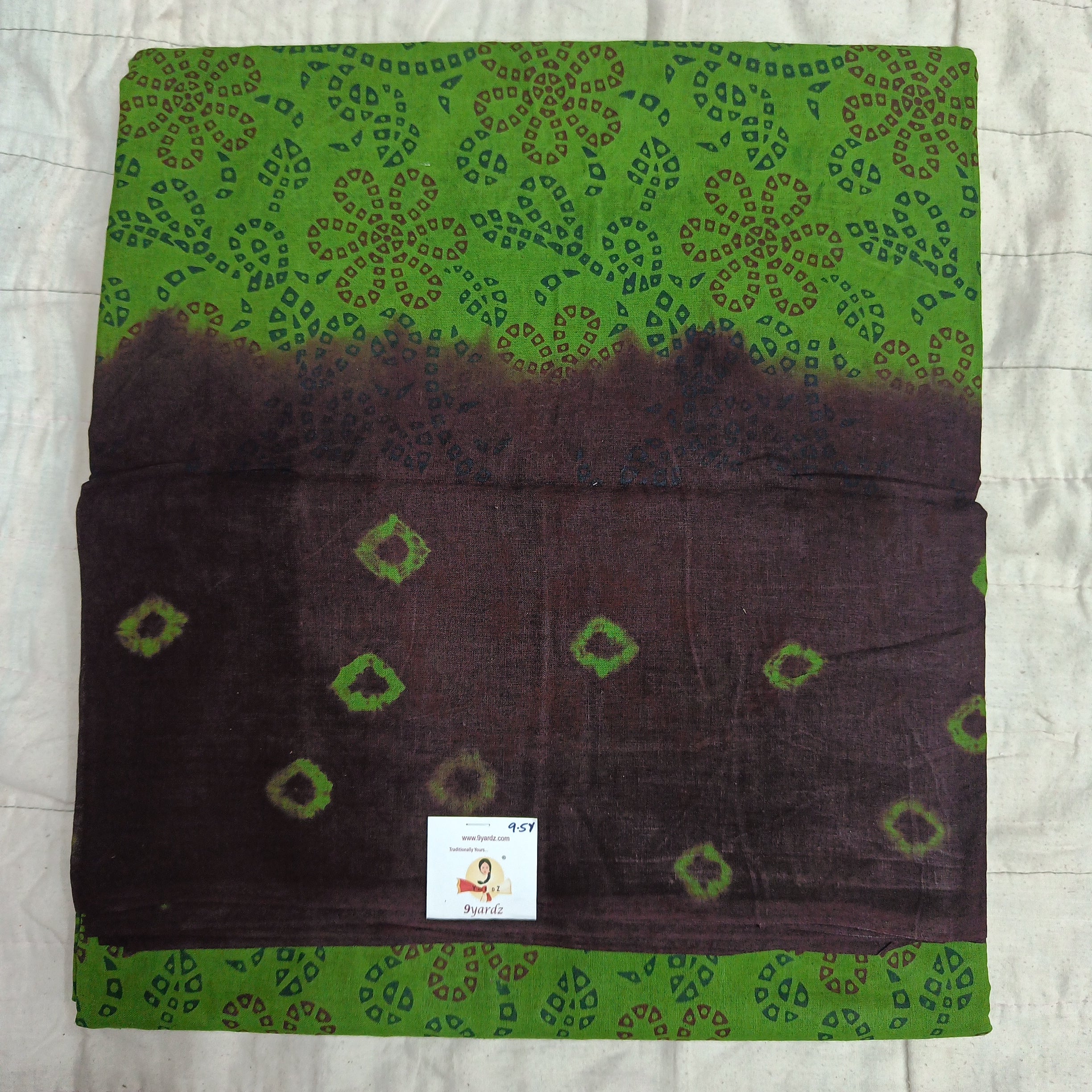 Sungudi cotton 9.5 yards madisar