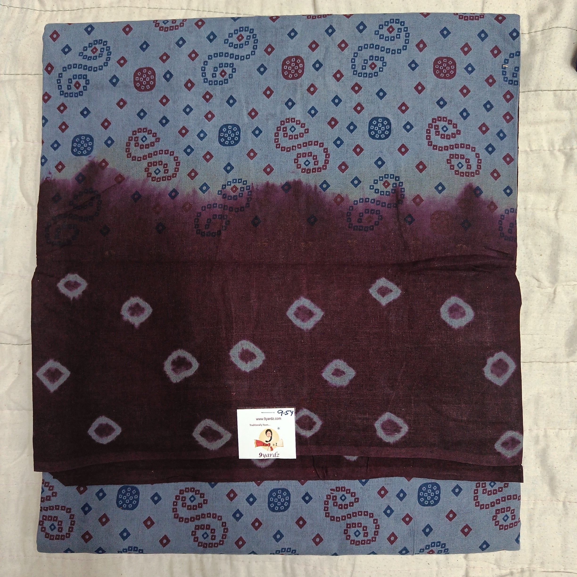 Sungudi cotton 9.5 yards madisar
