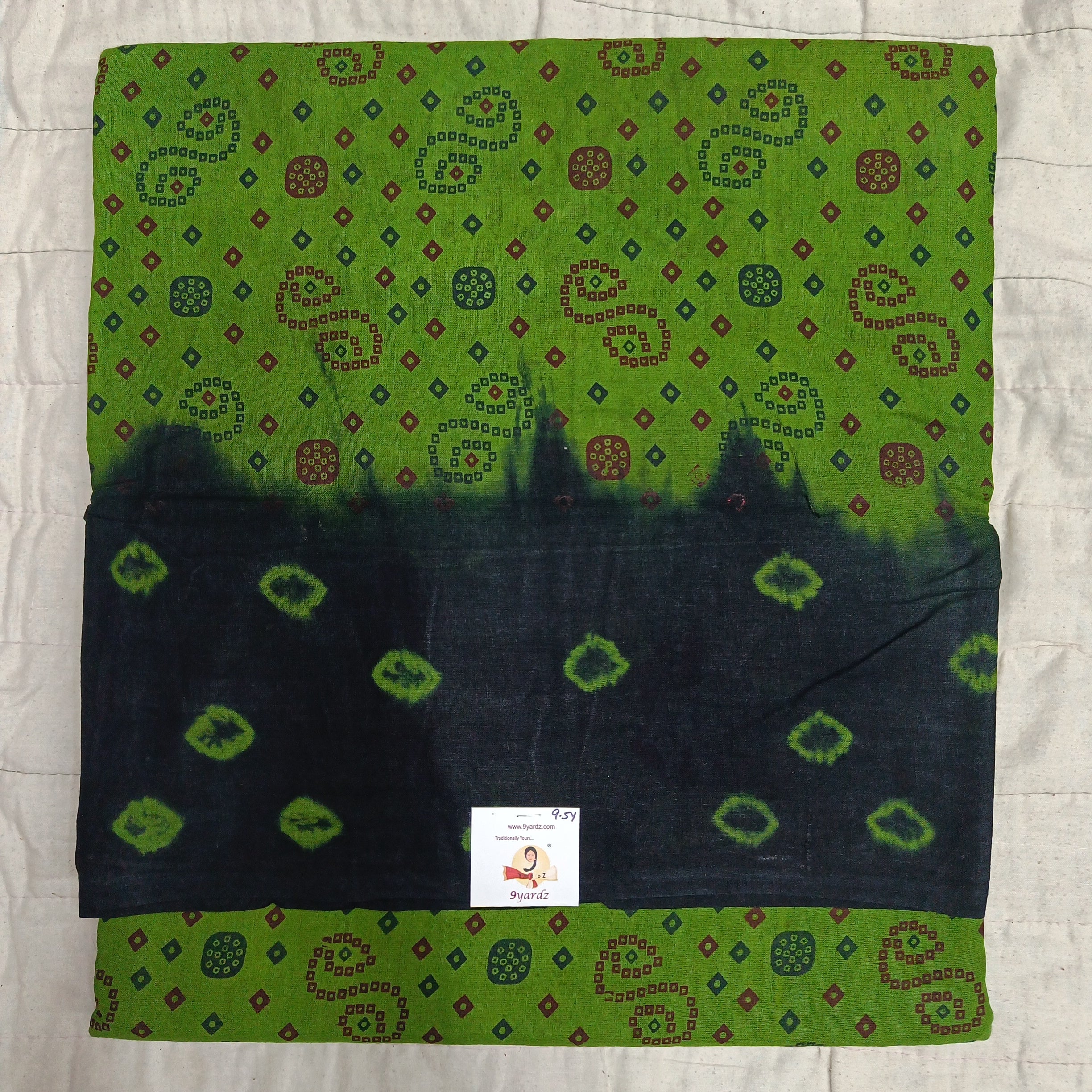 Sungudi cotton 9.5 yards madisar