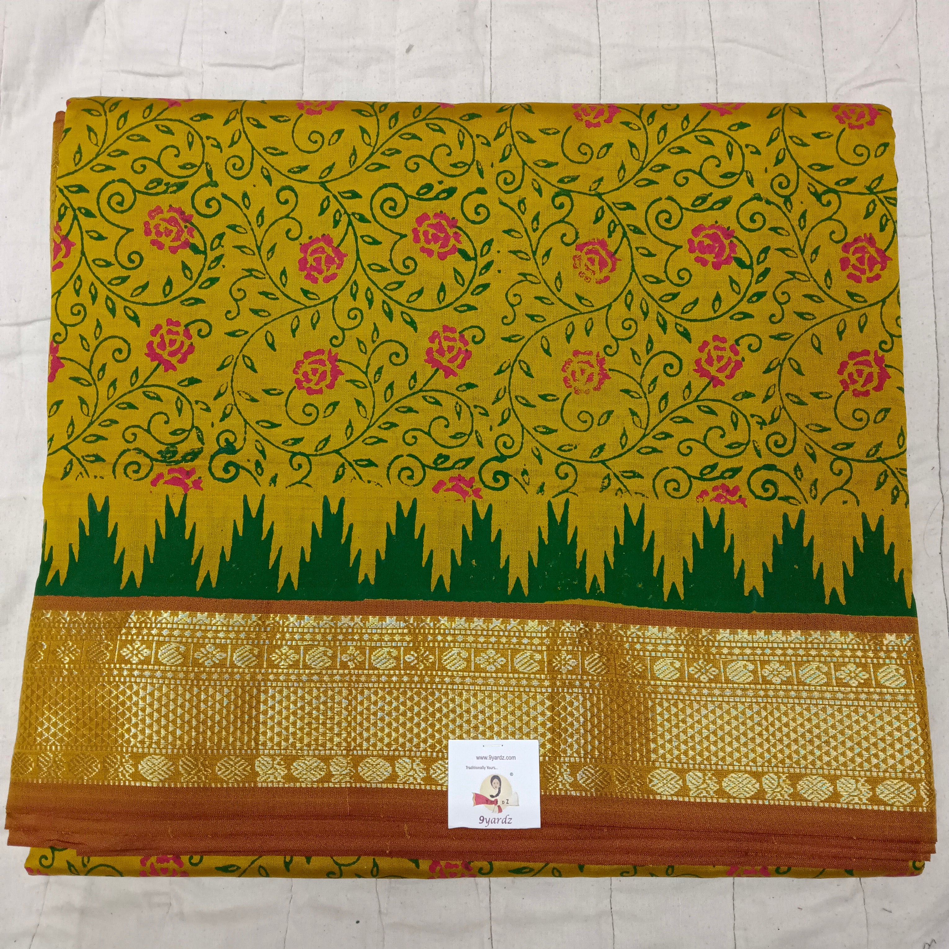 Semi Silk cotton printed Madisar