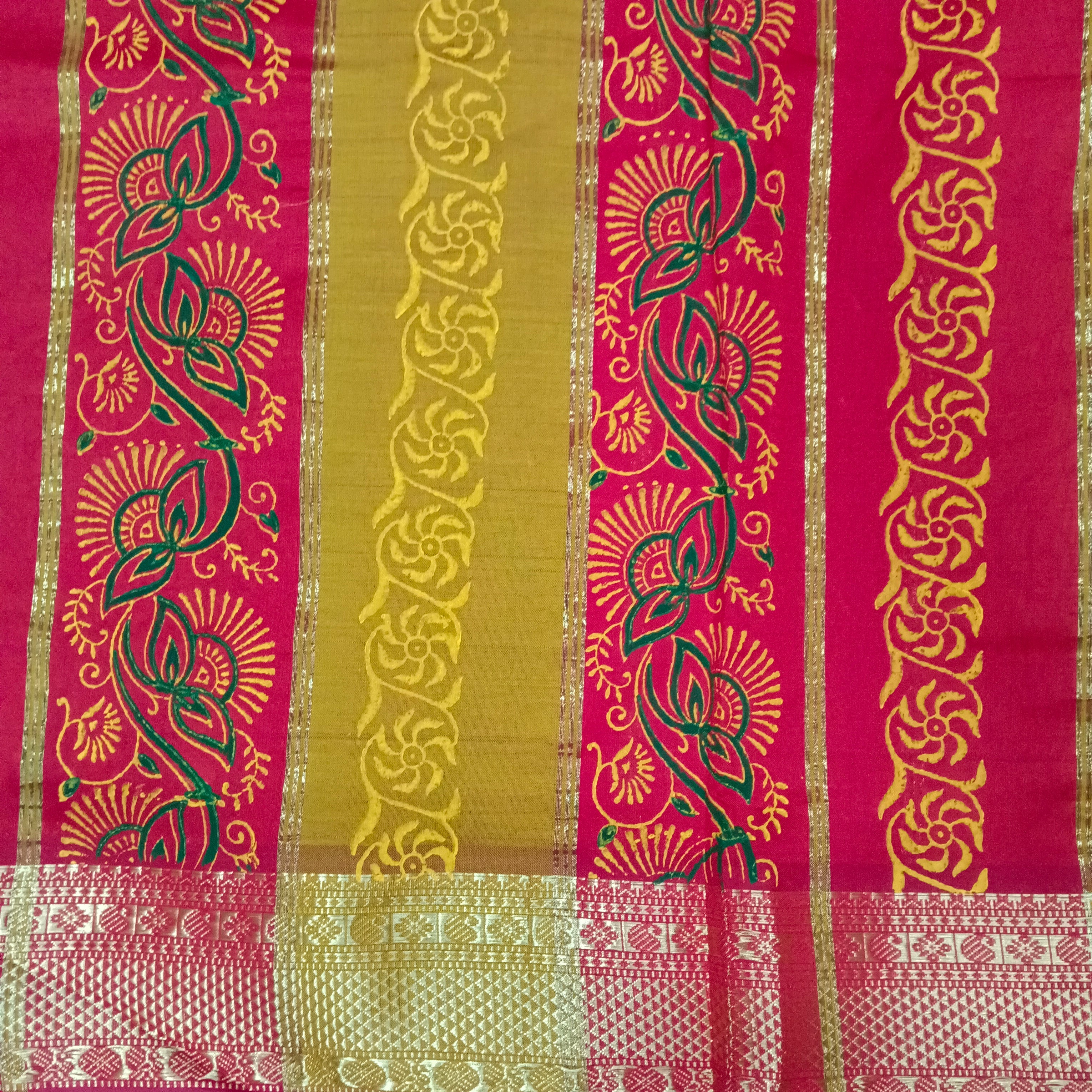 Semi Silk cotton printed Madisar