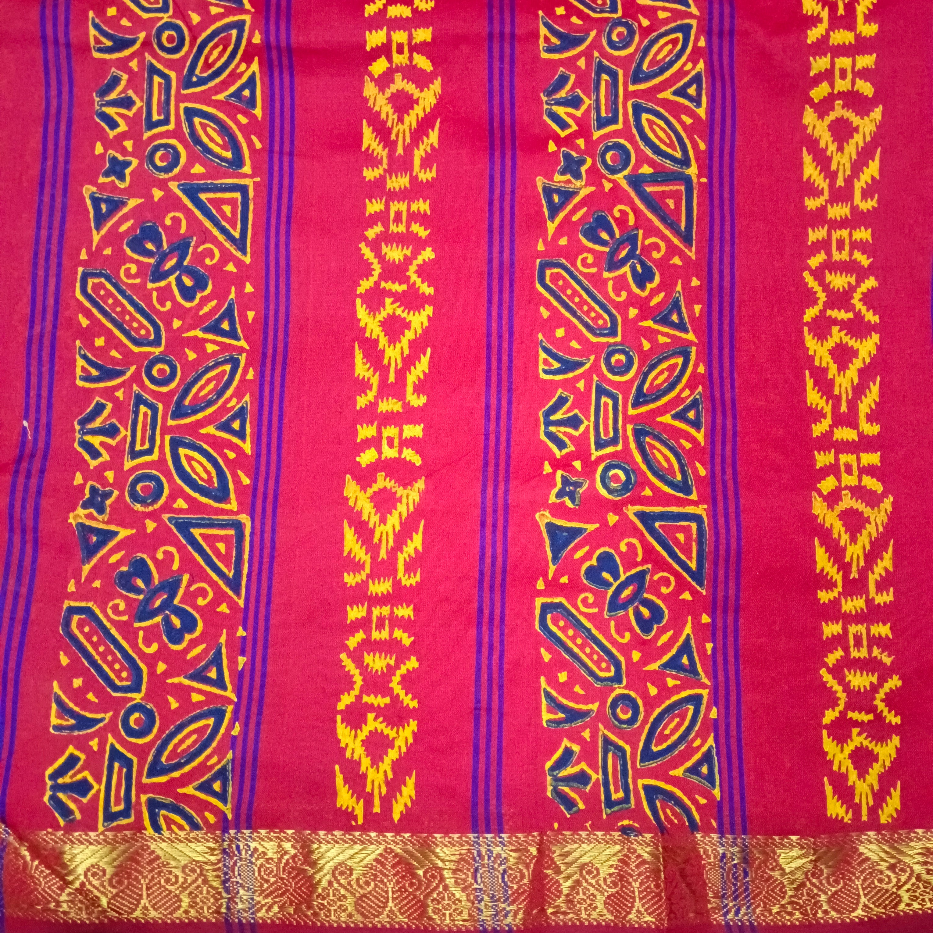 Semi Silk cotton printed Madisar