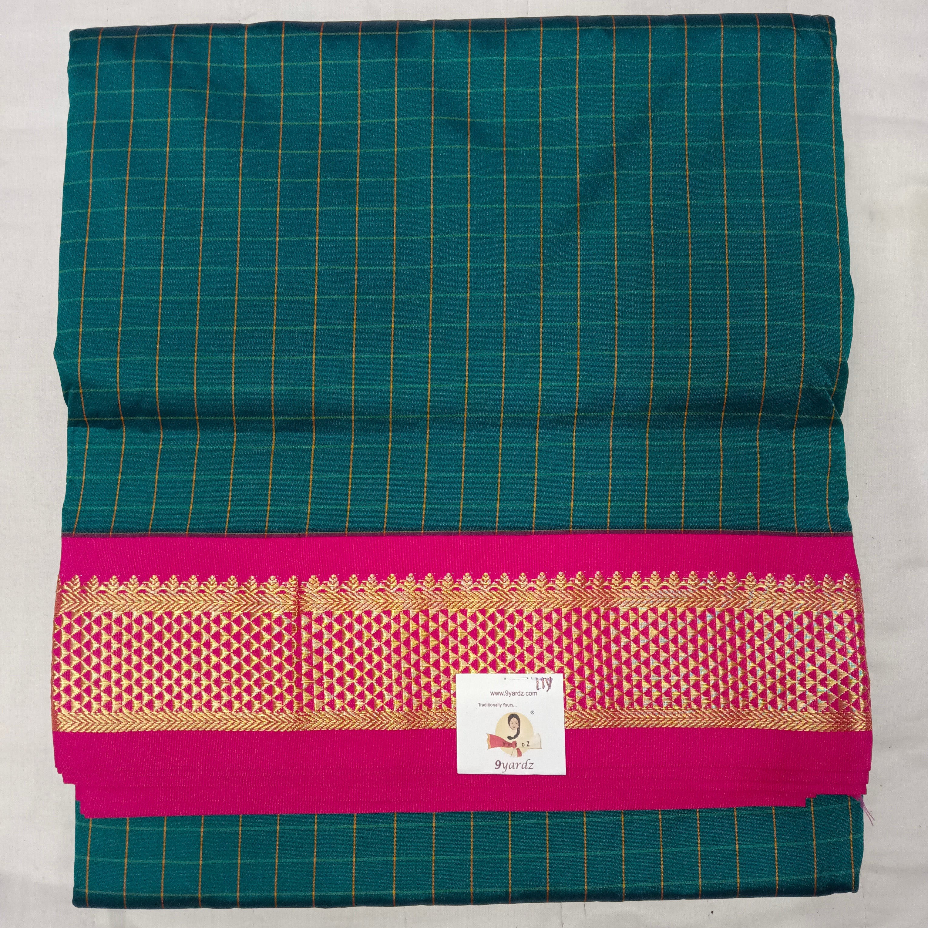 Poly silk 11yards checked madisar