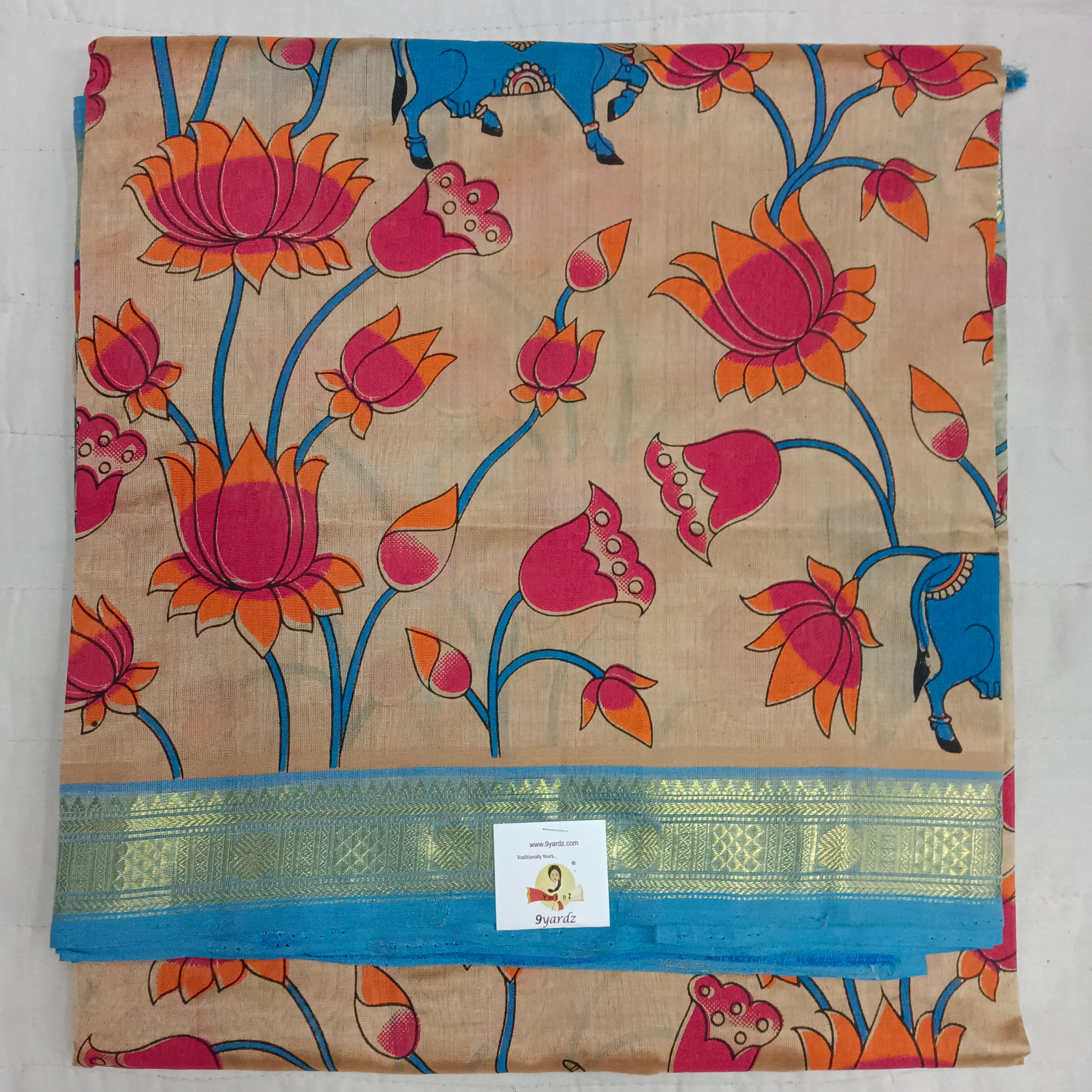 Pure silk cotton Printed 6y
