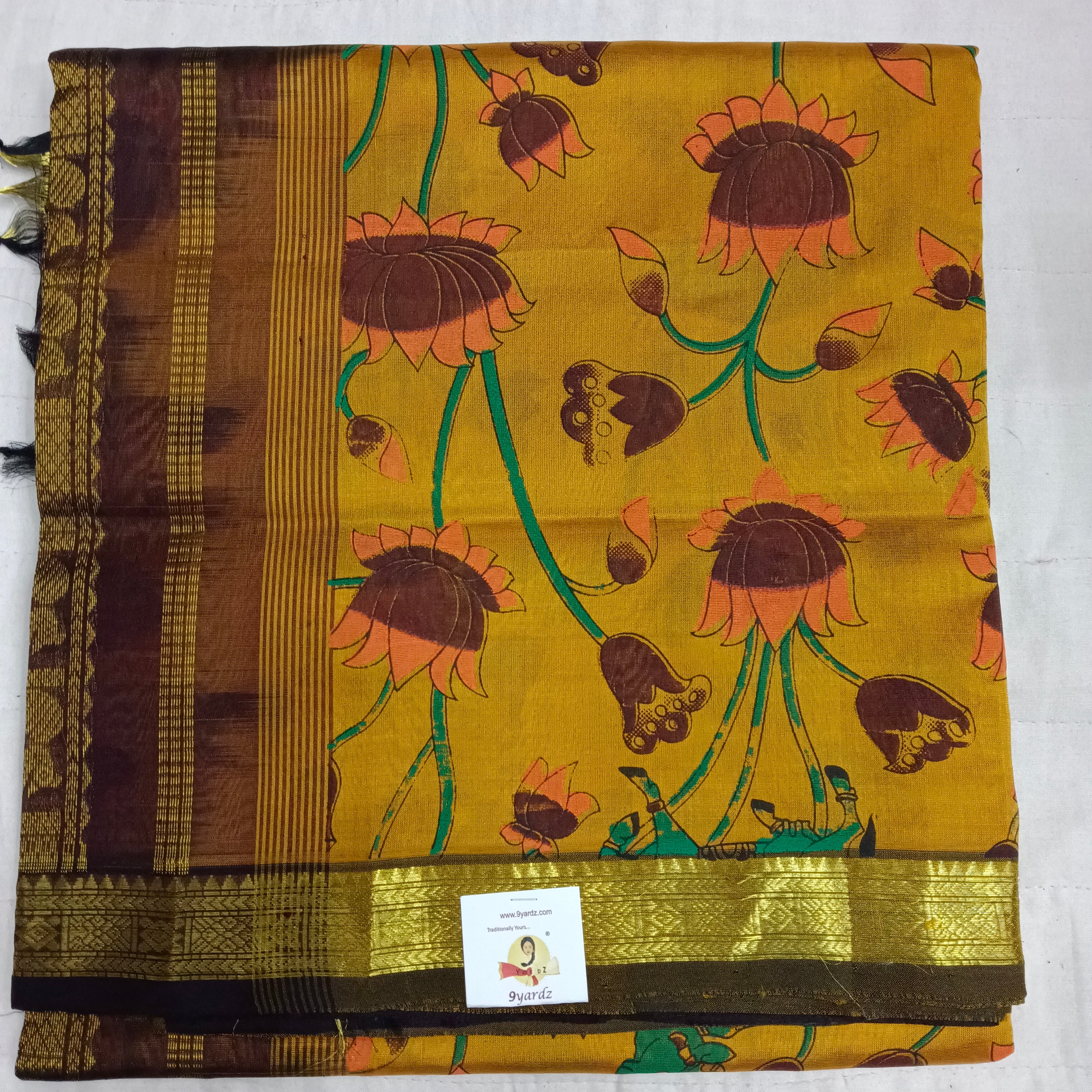 Pure silk cotton Printed 6y