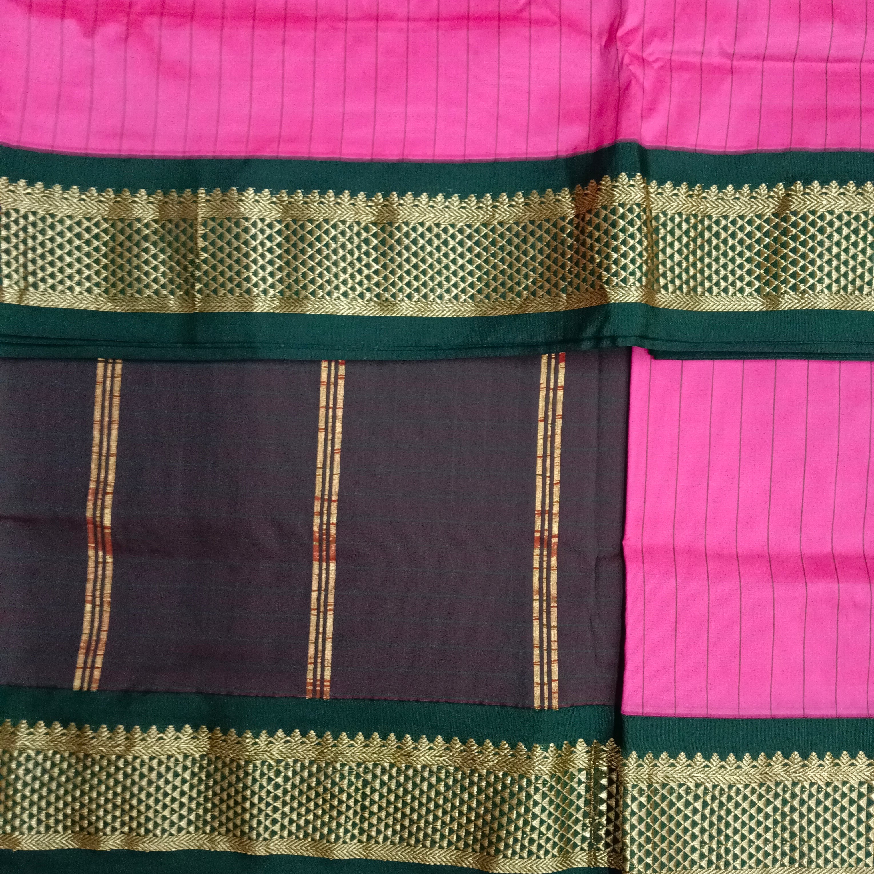 Poly silk 11yards Checked madisar