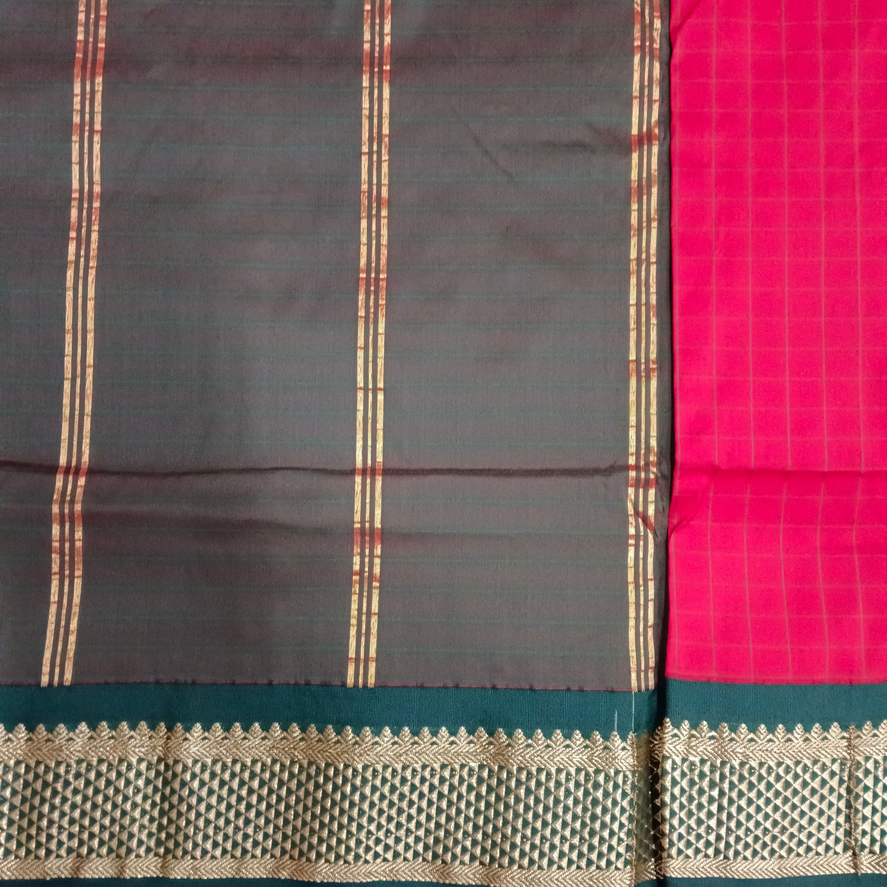 Poly silk 11yards Checked madisar