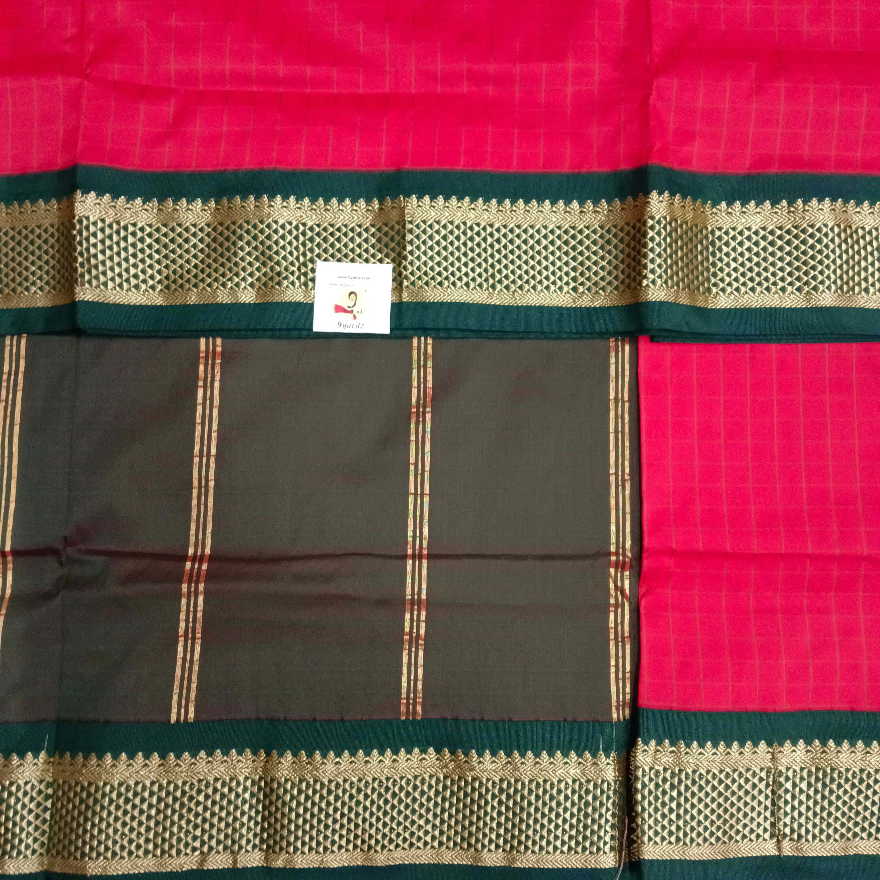 Poly silk 11yards Checked madisar