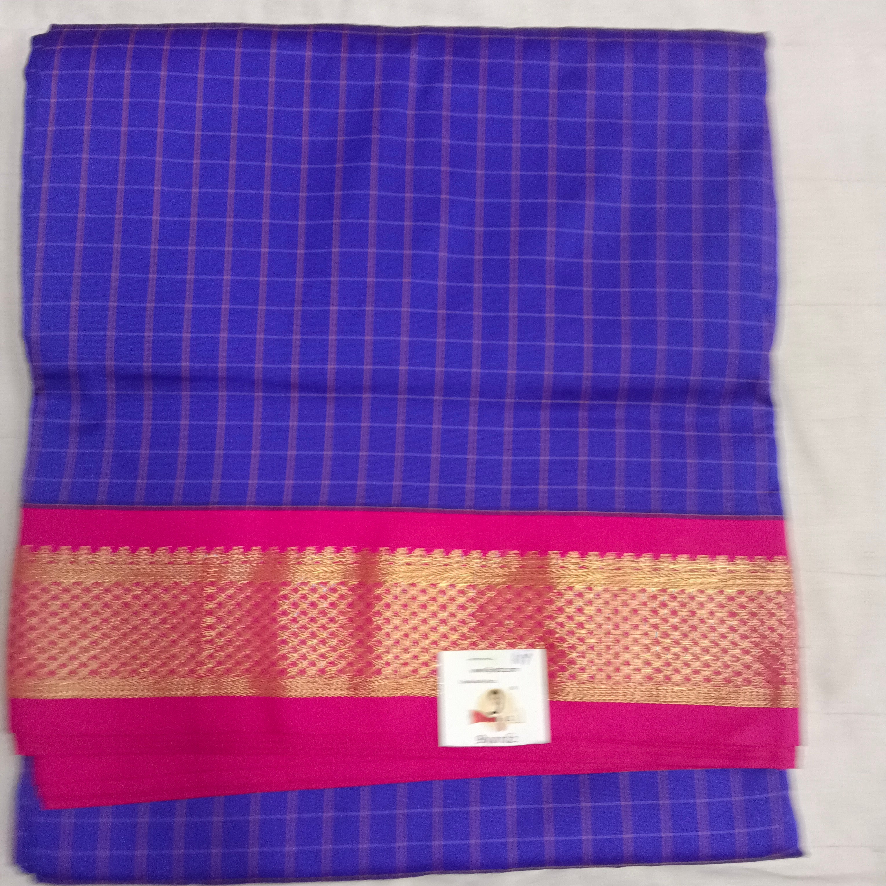 Poly silk 11yards Checked madisar