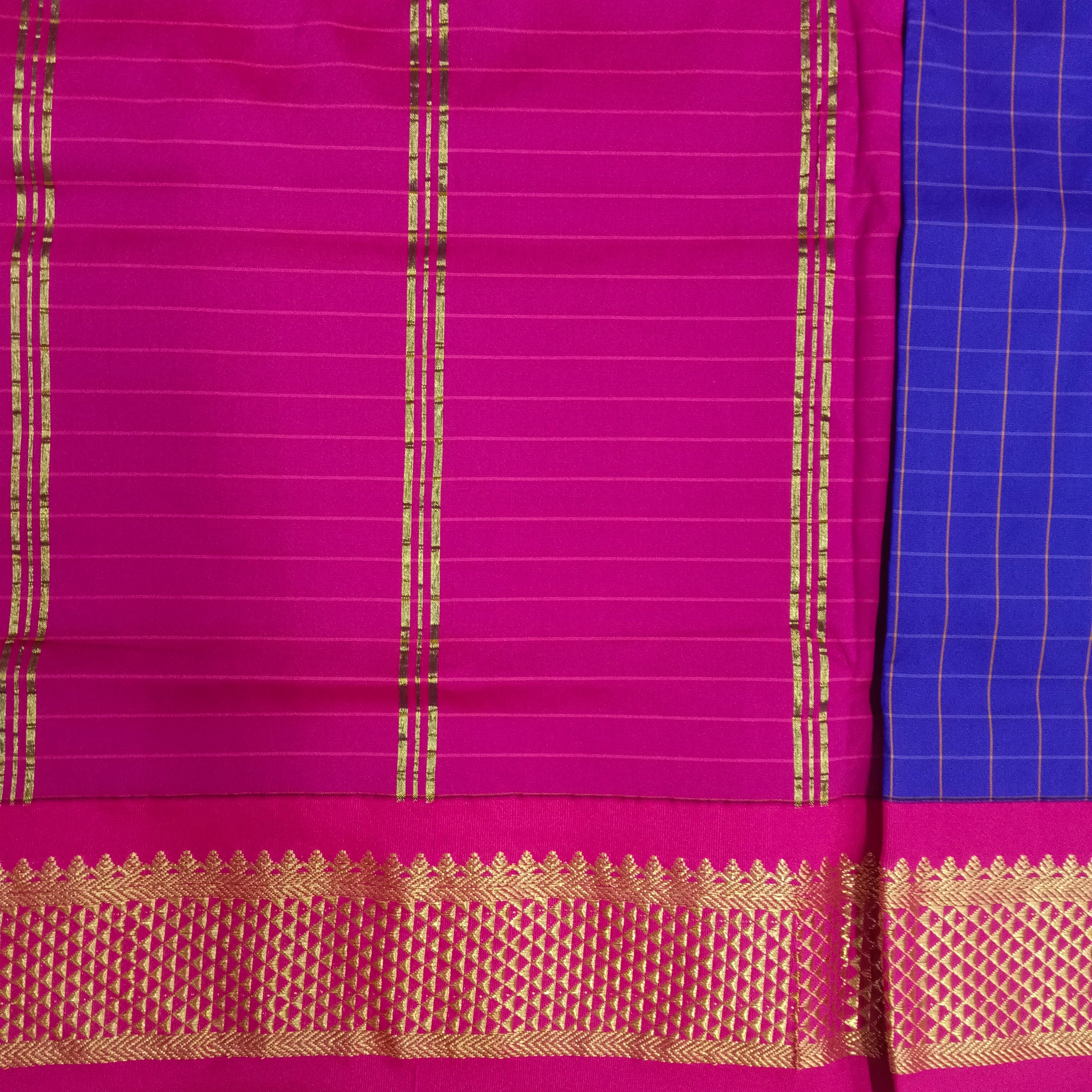 Poly silk 11yards Checked madisar