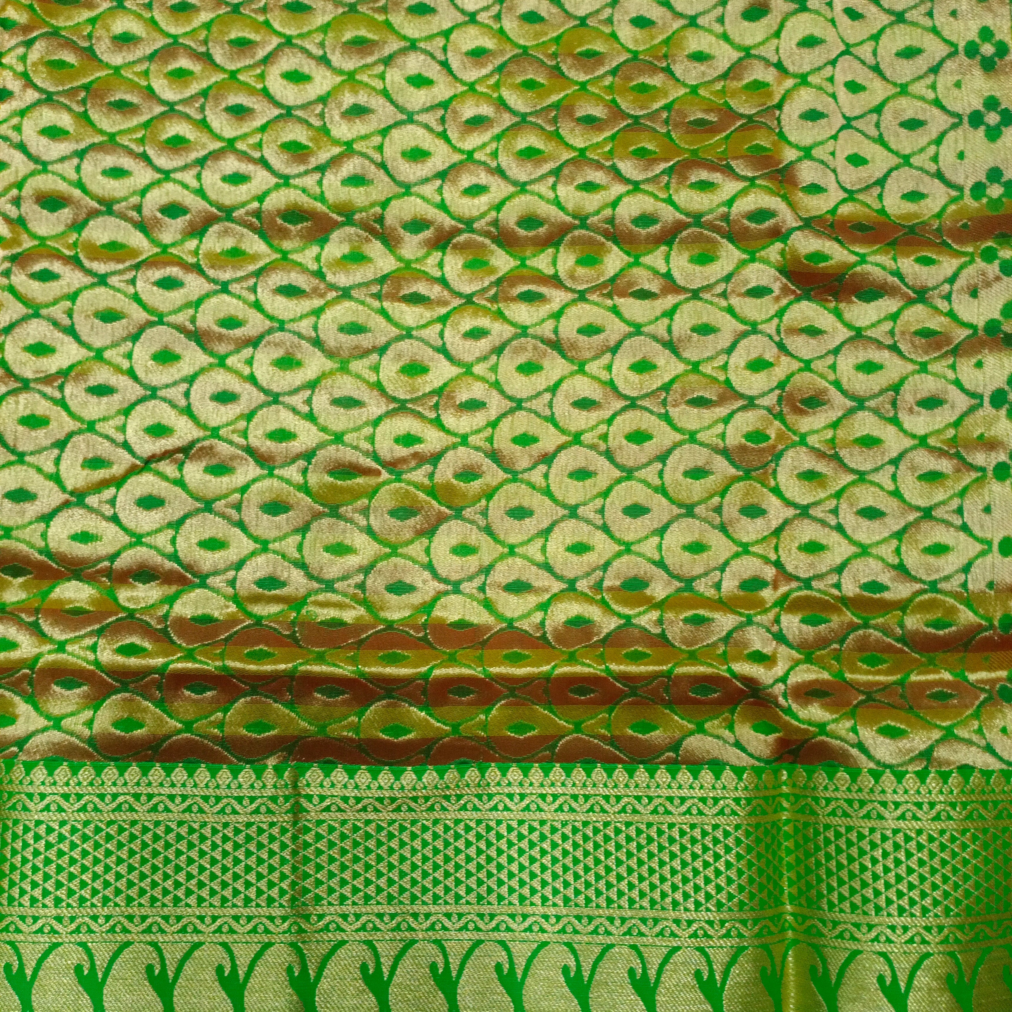 Poly silk 9.5yards checked madisar